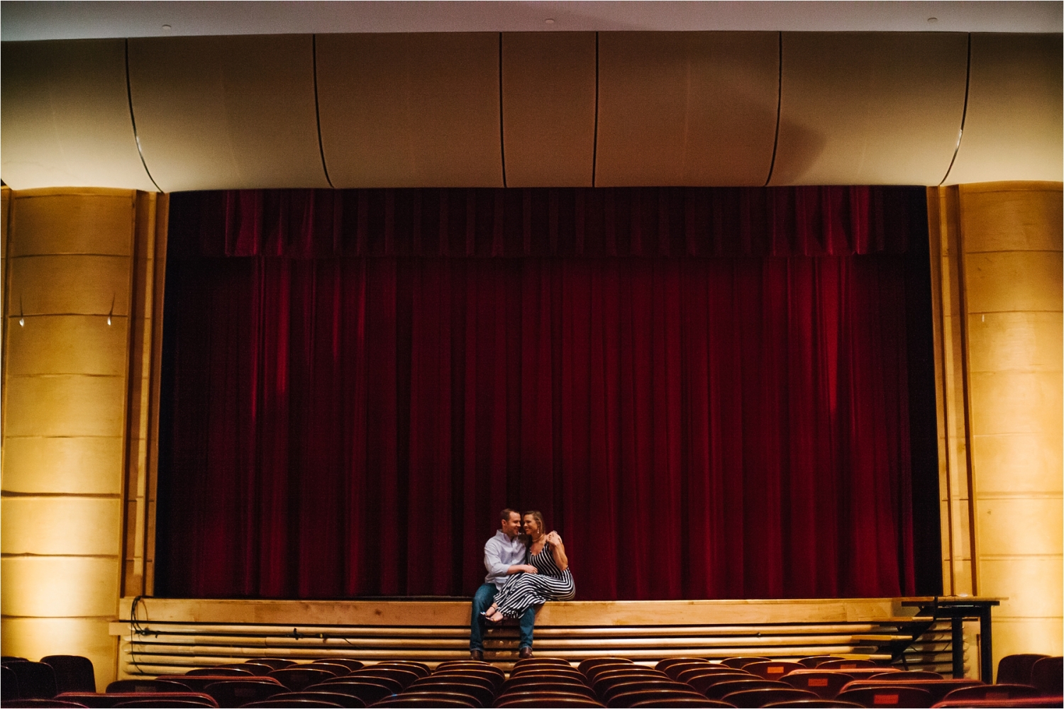 Fun and Colorful Engagement Session in Downtown Grapevine at the Palace Theatre and Grapevine Lake _ Rachel Meagan Photography _ 01