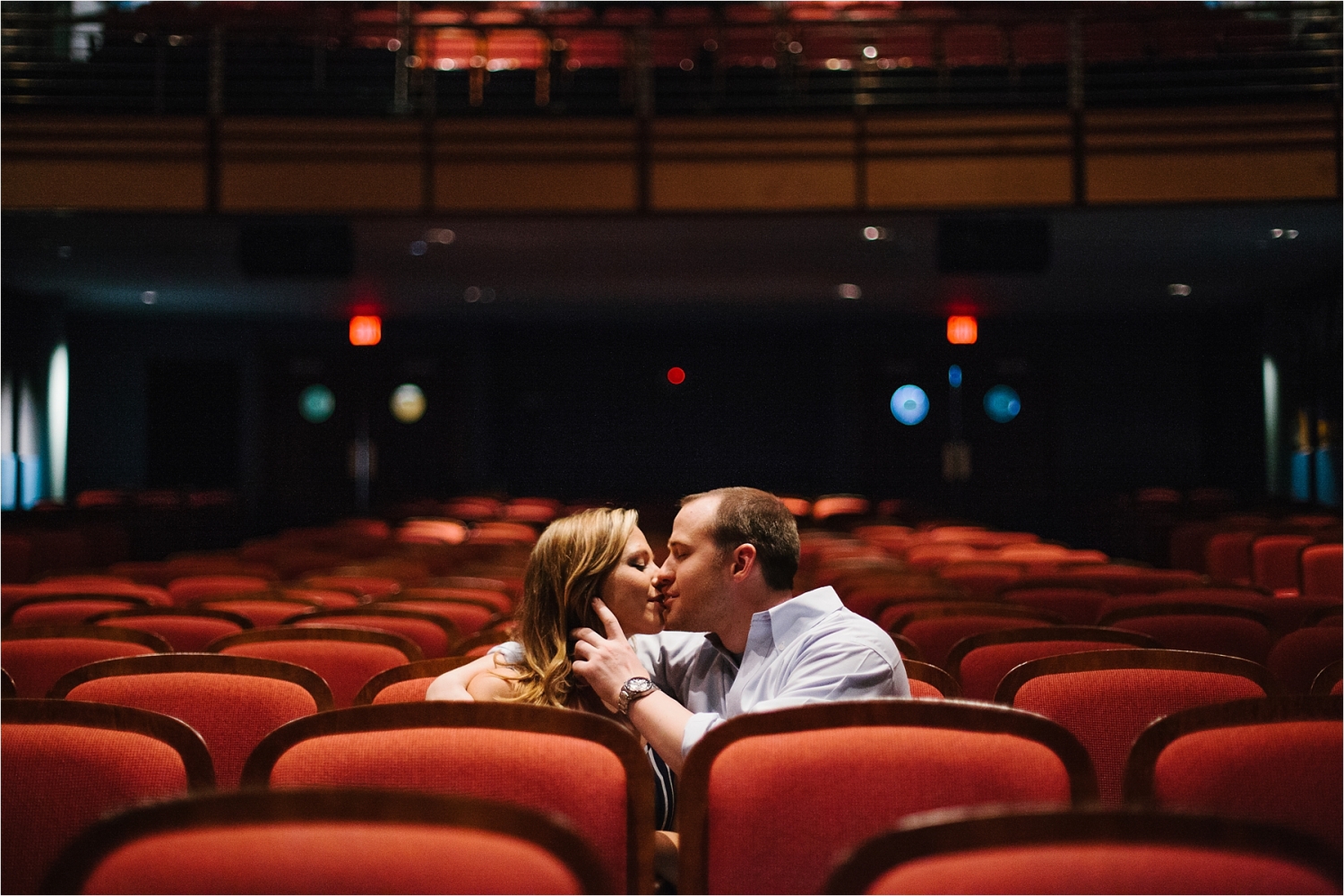 Fun and Colorful Engagement Session in Downtown Grapevine at the Palace Theatre and Grapevine Lake _ Rachel Meagan Photography _ 07