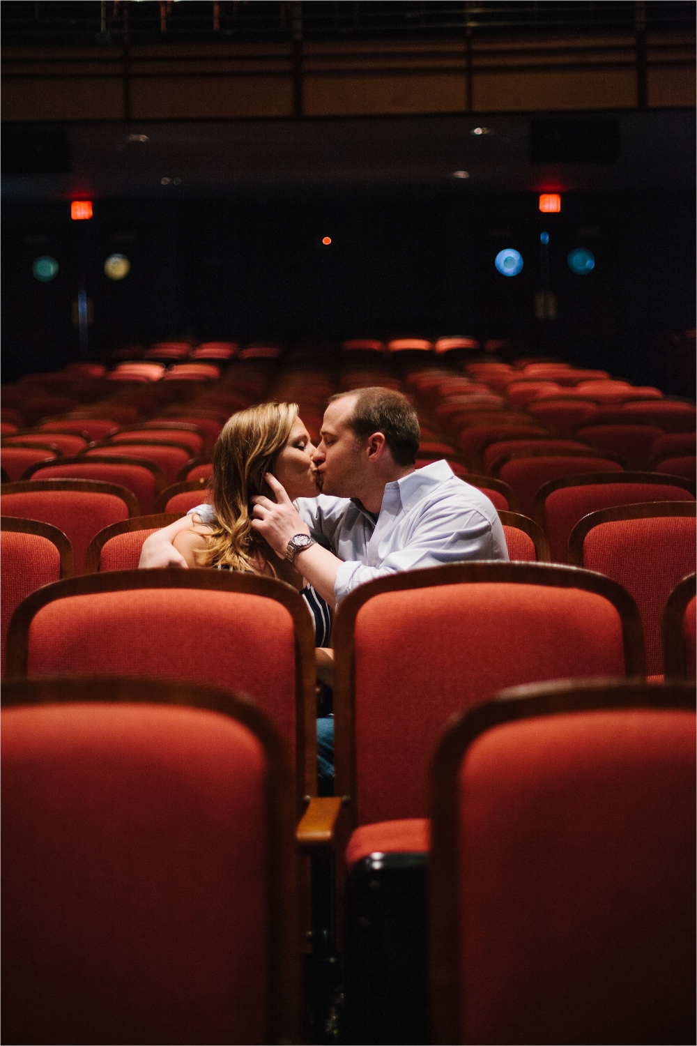 Fun and Colorful Engagement Session in Downtown Grapevine at the Palace Theatre and Grapevine Lake _ Rachel Meagan Photography _ 08