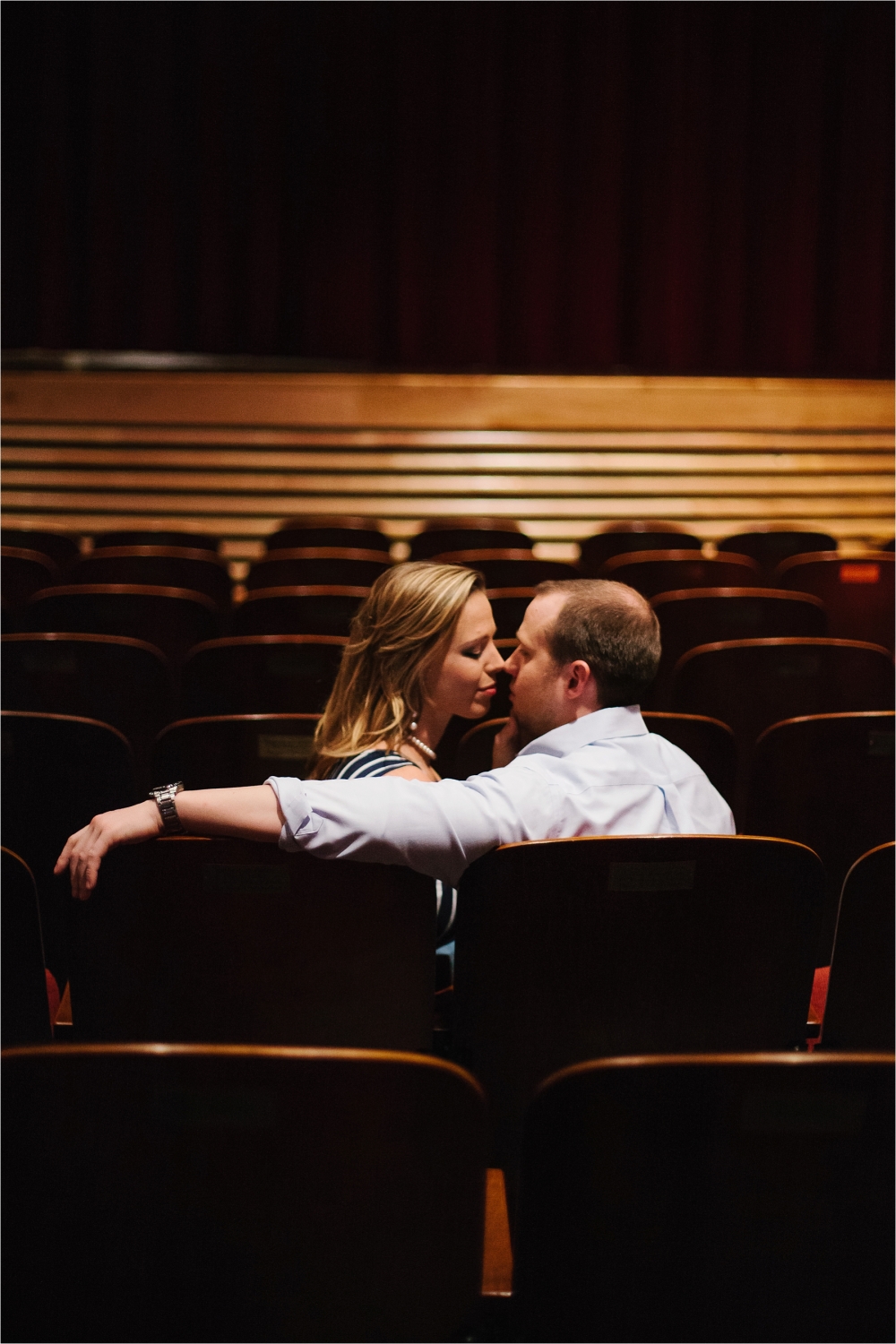 Fun and Colorful Engagement Session in Downtown Grapevine at the Palace Theatre and Grapevine Lake _ Rachel Meagan Photography _ 11