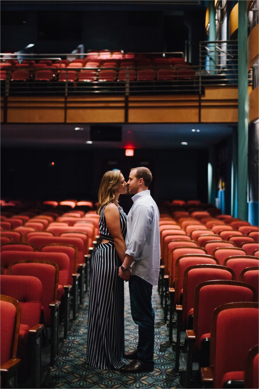 Fun and Colorful Engagement Session in Downtown Grapevine at the Palace Theatre and Grapevine Lake _ Rachel Meagan Photography _ 12