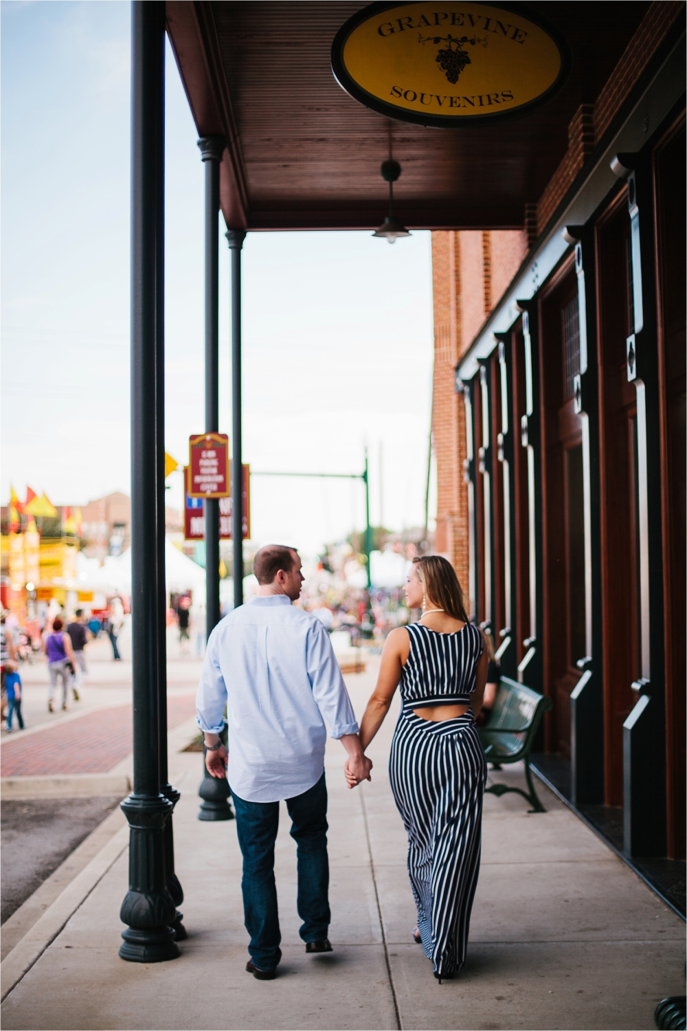 Fun and Colorful Engagement Session in Downtown Grapevine at the Palace Theatre and Grapevine Lake _ Rachel Meagan Photography _ 22