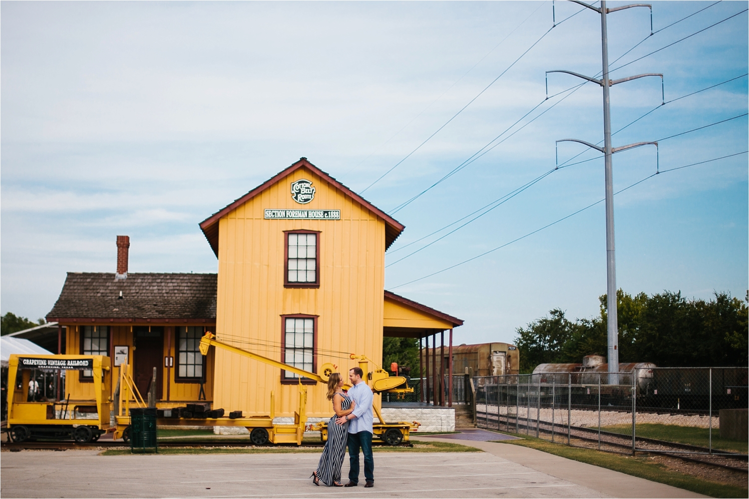Fun and Colorful Engagement Session in Downtown Grapevine at the Palace Theatre and Grapevine Lake _ Rachel Meagan Photography _ 24