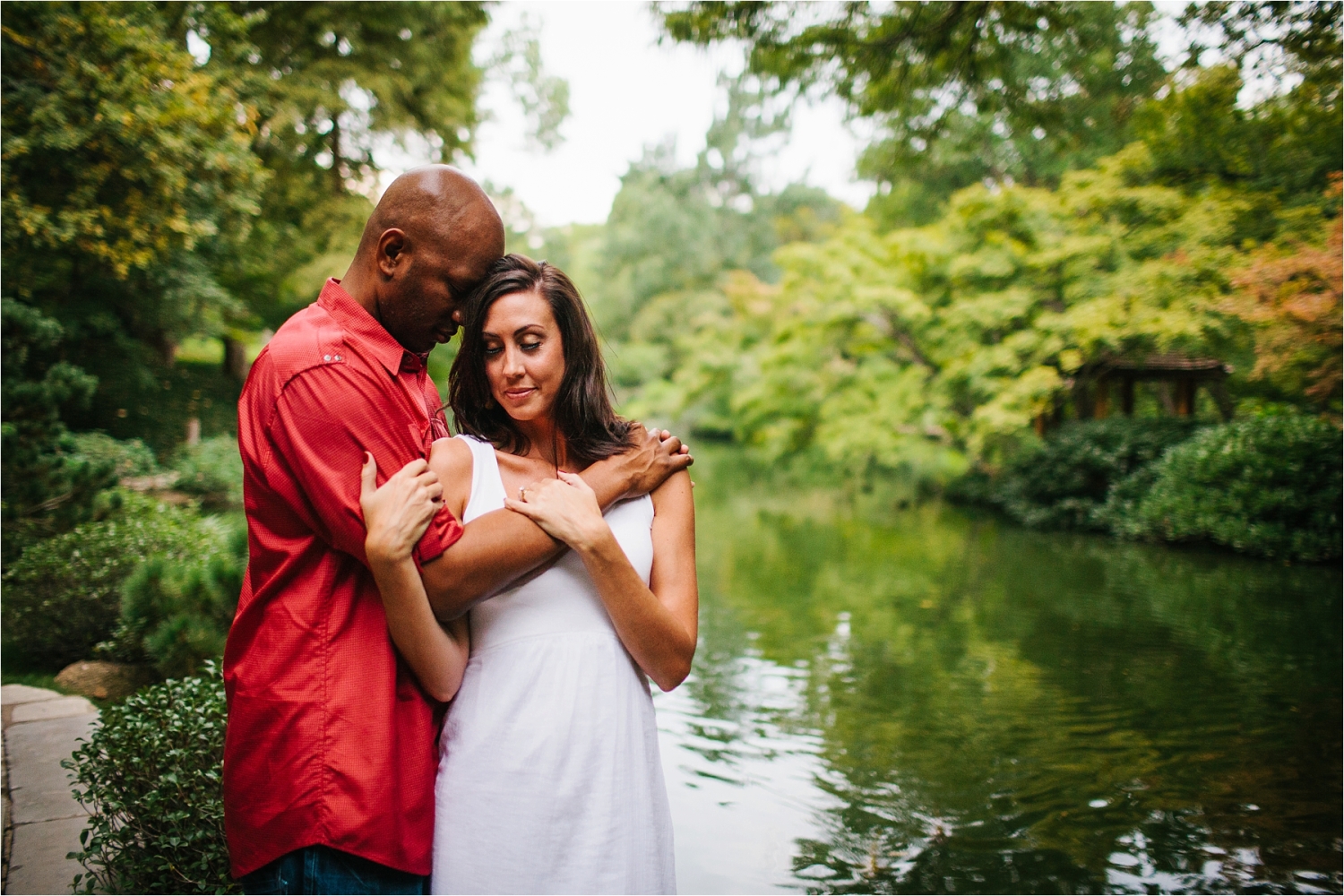 Enagement Session at the Japanese Rose Garden _ Fort Worth Botanical Gardens _ Images by North Texas Wedding Photographer, Rachel Meagan Photography _ 05