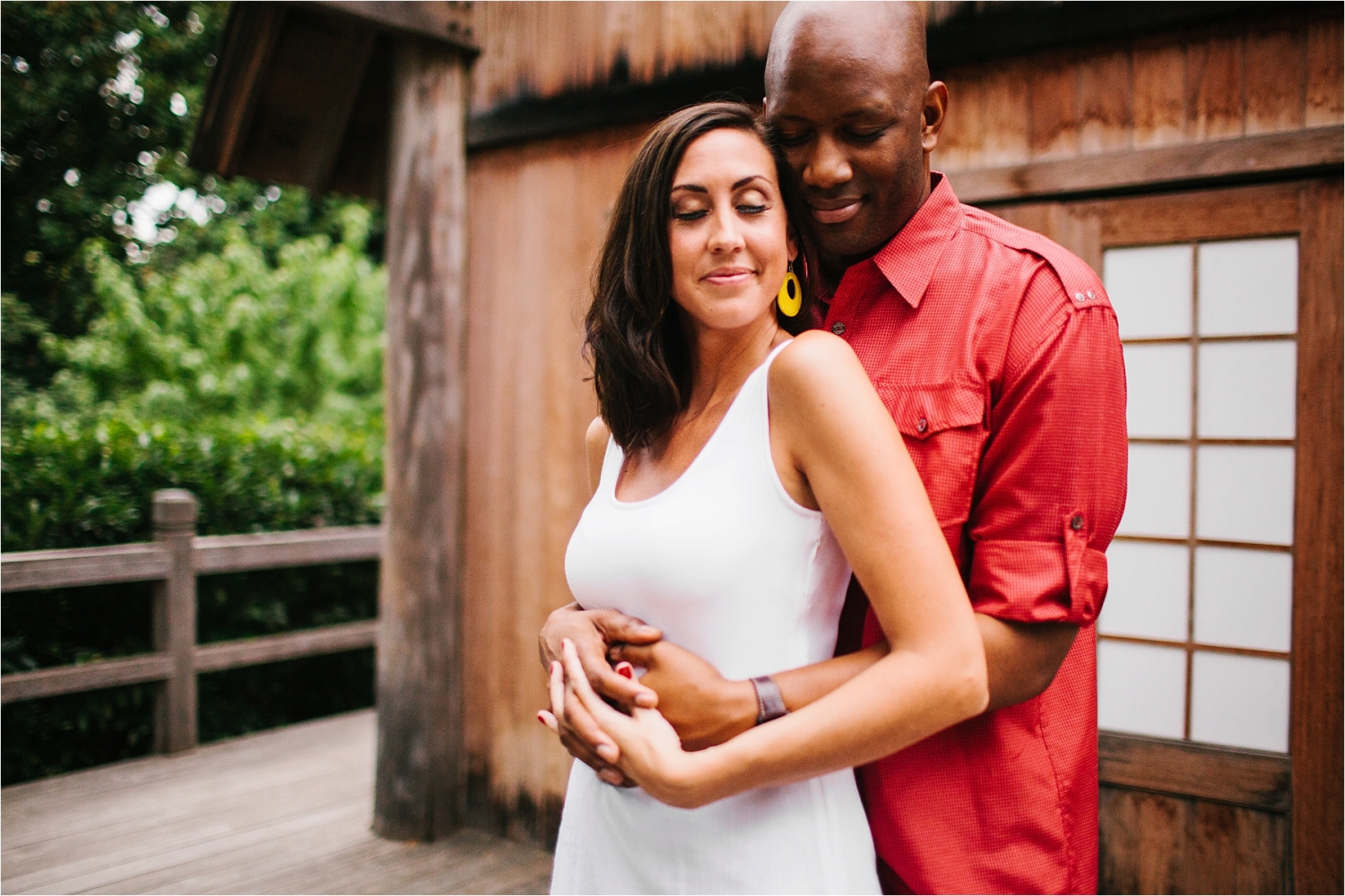 Enagement Session at the Japanese Rose Garden _ Fort Worth Botanical Gardens _ Images by North Texas Wedding Photographer, Rachel Meagan Photography _ 09