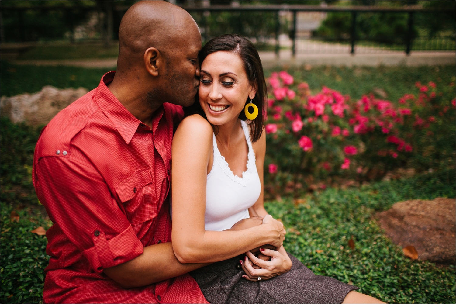 Enagement Session at the Japanese Rose Garden _ Fort Worth Botanical Gardens _ Images by North Texas Wedding Photographer, Rachel Meagan Photography _ 12
