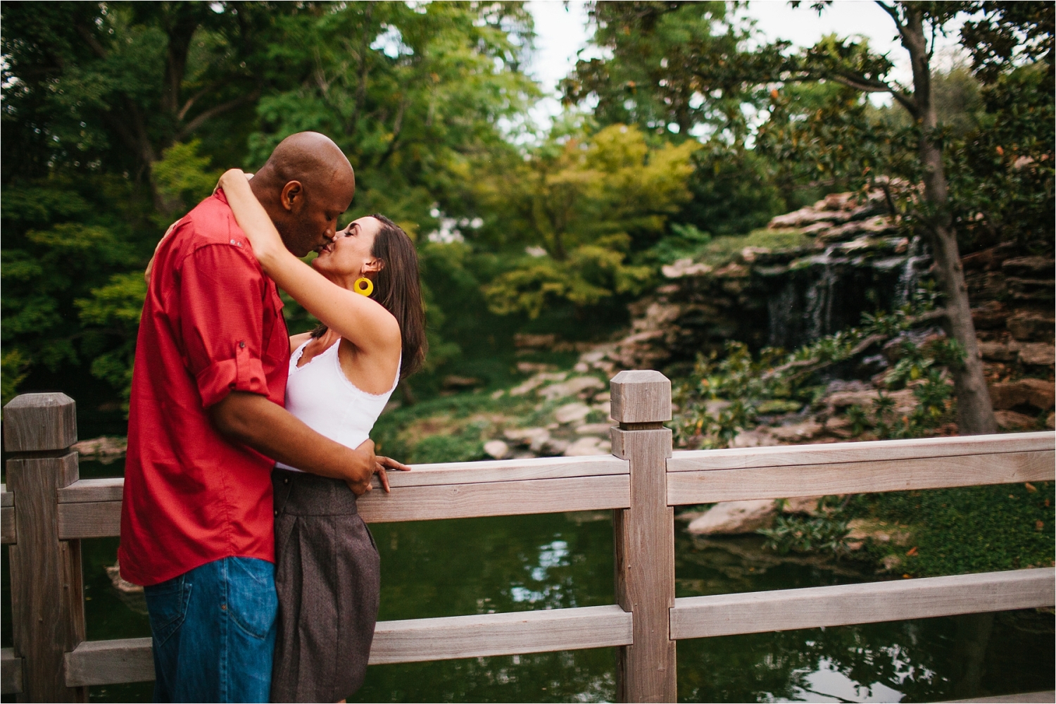 Enagement Session at the Japanese Rose Garden _ Fort Worth Botanical Gardens _ Images by North Texas Wedding Photographer, Rachel Meagan Photography _ 13