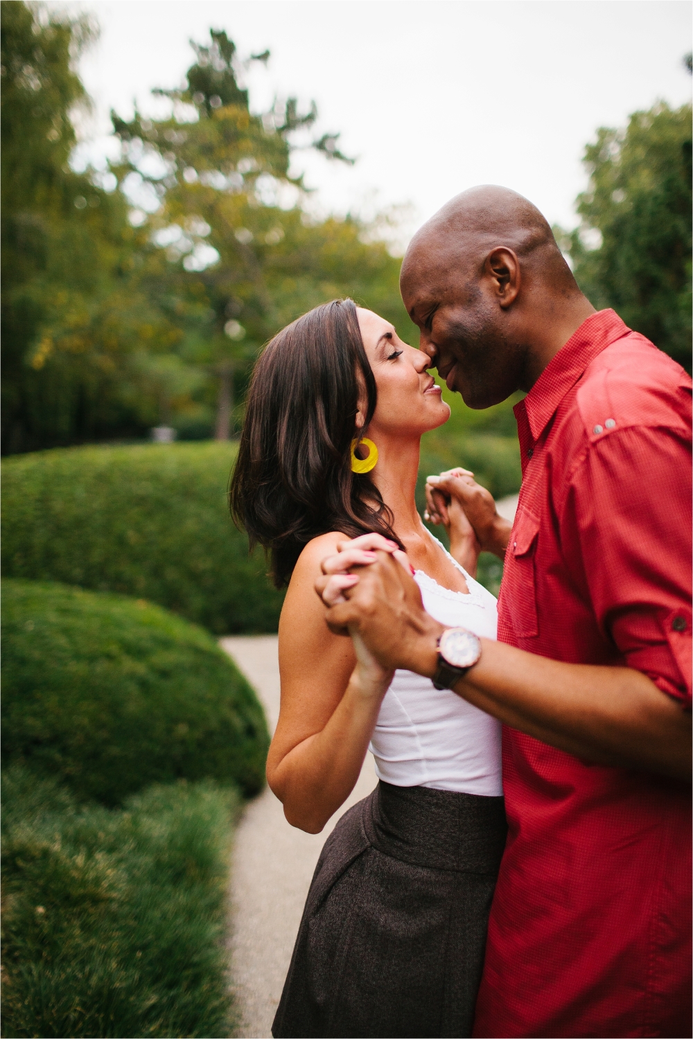 Enagement Session at the Japanese Rose Garden _ Fort Worth Botanical Gardens _ Images by North Texas Wedding Photographer, Rachel Meagan Photography _ 20
