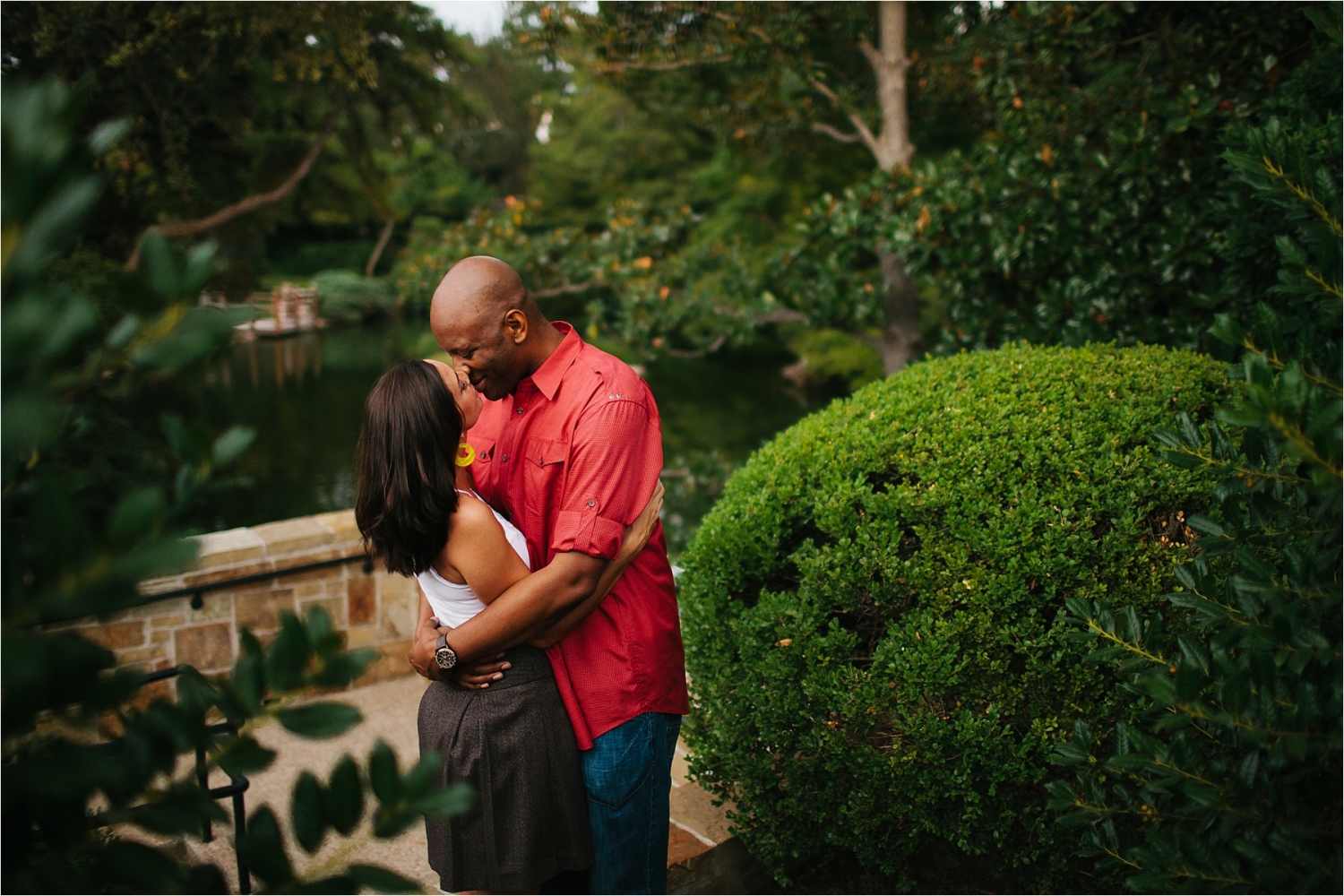 Enagement Session at the Japanese Rose Garden _ Fort Worth Botanical Gardens _ Images by North Texas Wedding Photographer, Rachel Meagan Photography _ 22