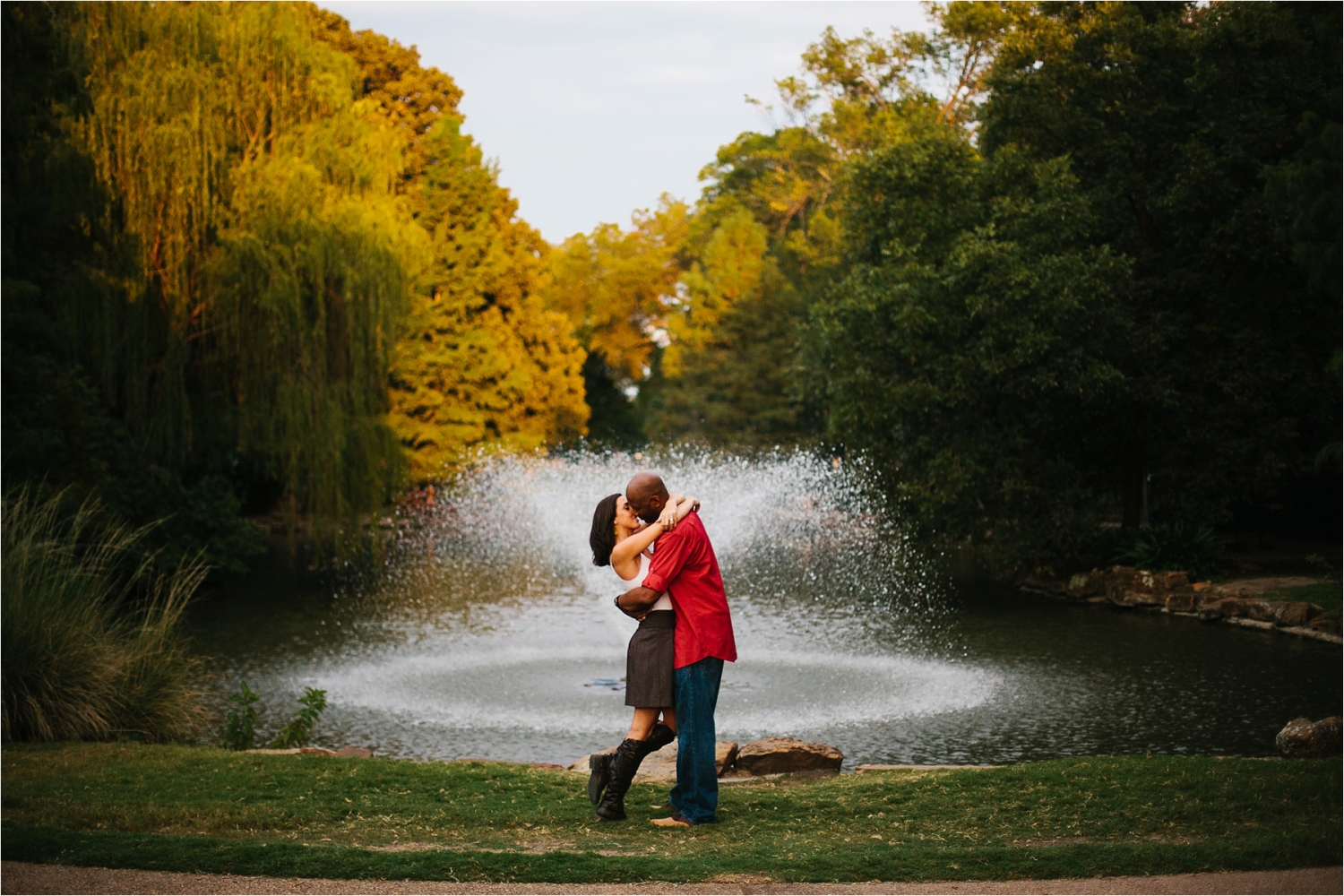 Enagement Session at the Japanese Rose Garden _ Fort Worth Botanical Gardens _ Images by North Texas Wedding Photographer, Rachel Meagan Photography _ 28
