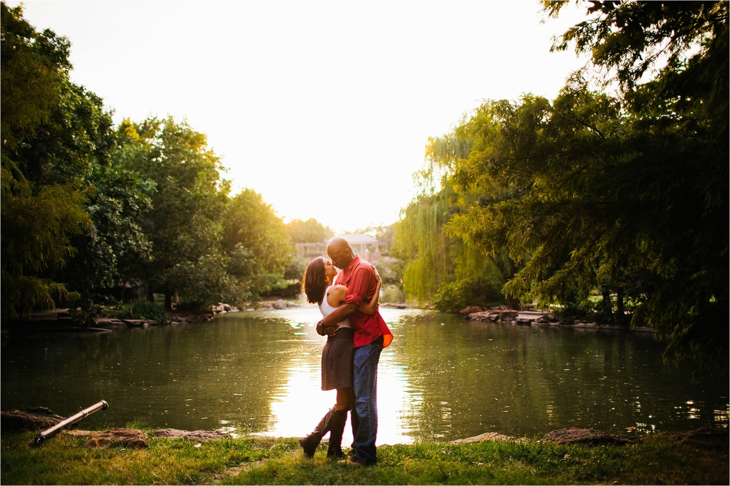 Enagement Session at the Japanese Rose Garden _ Fort Worth Botanical Gardens _ Images by North Texas Wedding Photographer, Rachel Meagan Photography _ 30