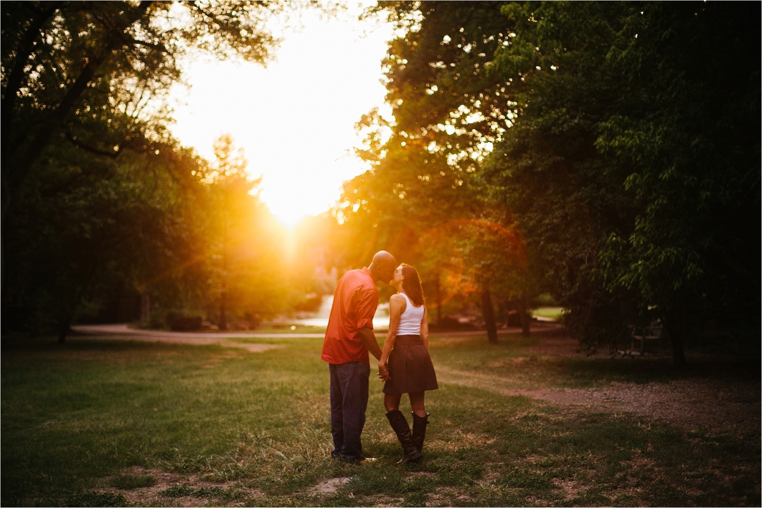 Enagement Session at the Japanese Rose Garden _ Fort Worth Botanical Gardens _ Images by North Texas Wedding Photographer, Rachel Meagan Photography _ 34