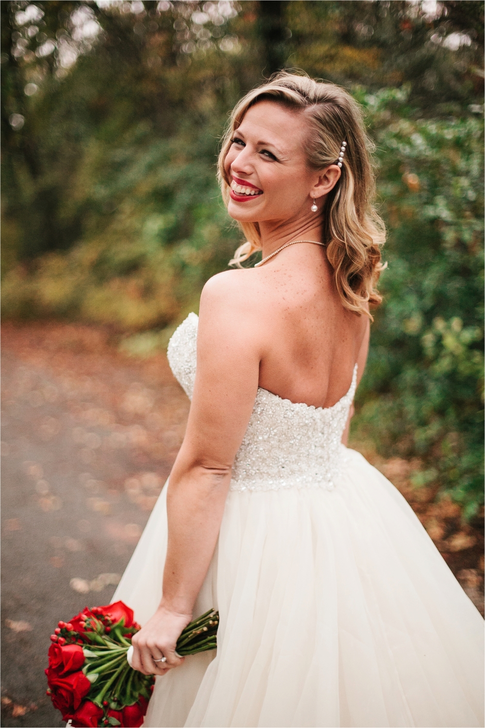 a vintage bridal session with red accents in Grapevine, TX _ by North Texas Wedding Photographer Rachel Meagan Photography _ 09