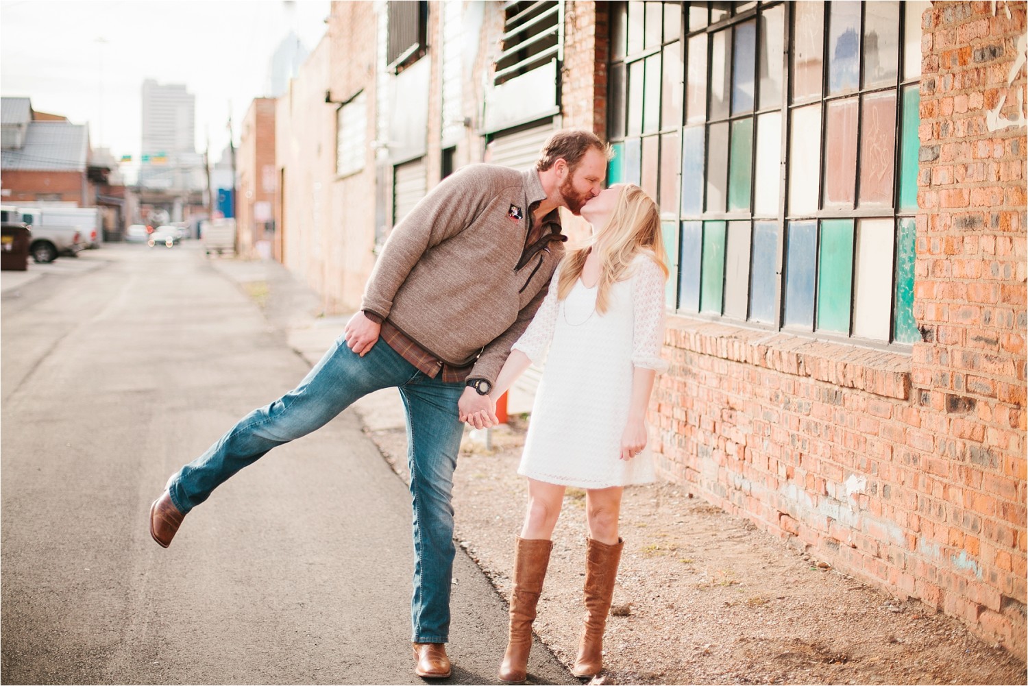 Deep Ellum and White Rock Lake Engagement Session _ North Texas Wedding Photographer _ Rachel Meagan Photography _ 05