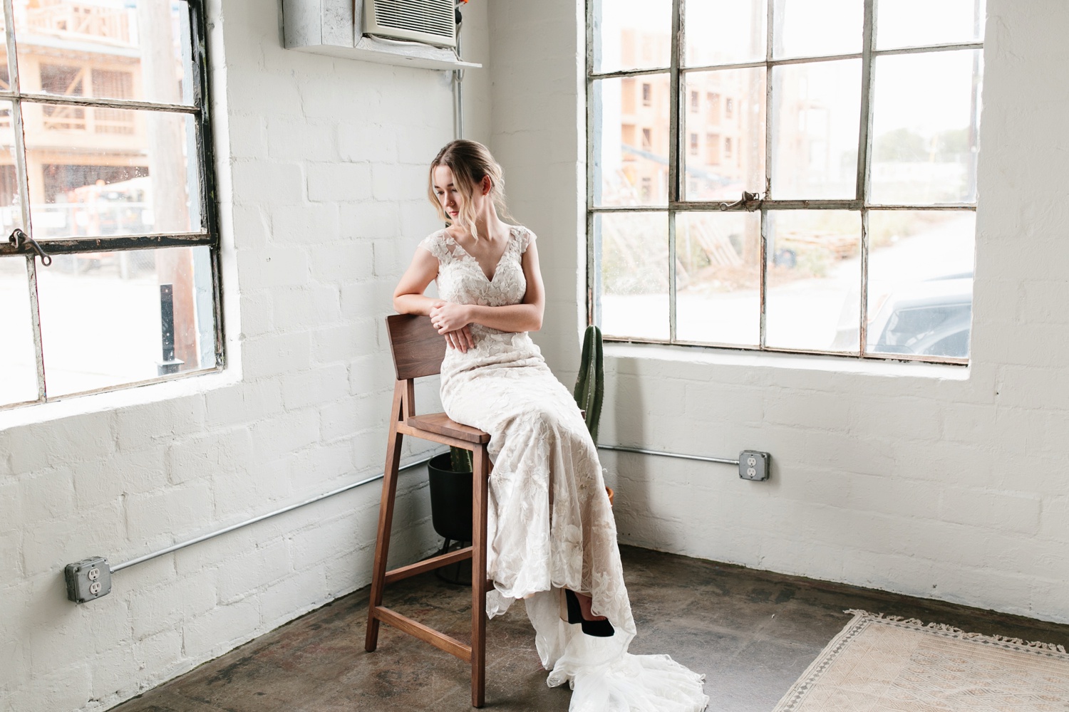Kami | a industrial, editorial, studio bridal session at The Darkroom Fort Worth by North Texas Wedding Photographer Rachel Meagan Photography | 19