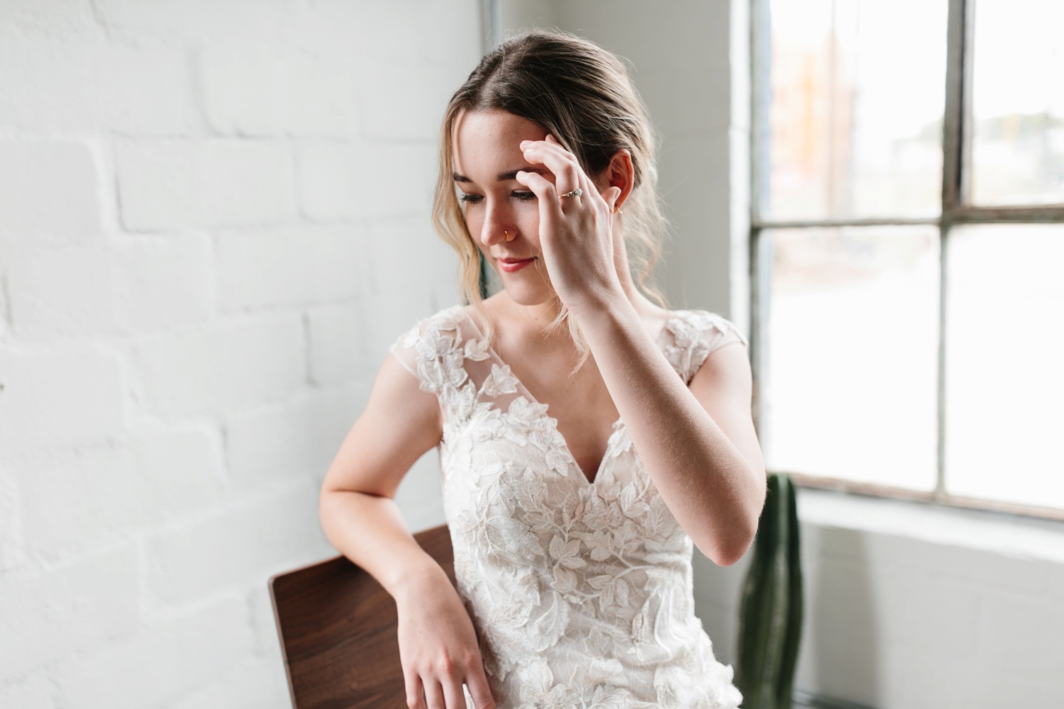Kami | a industrial, editorial, studio bridal session at The Darkroom Fort Worth by North Texas Wedding Photographer Rachel Meagan Photography | 20