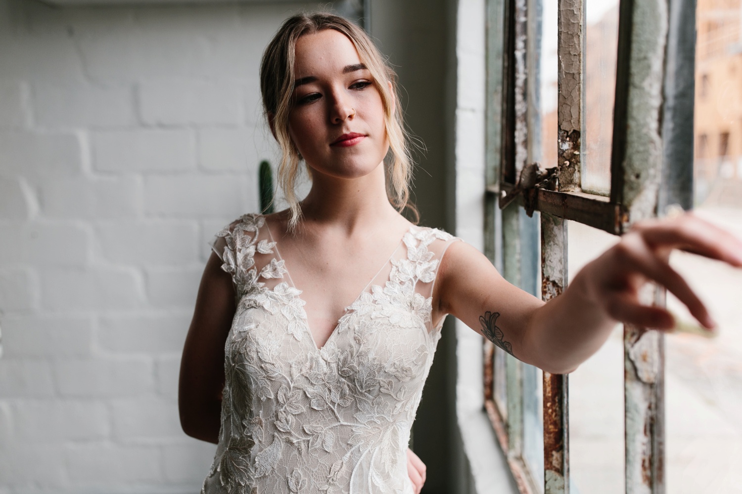Kami | a industrial, editorial, studio bridal session at The Darkroom Fort Worth by North Texas Wedding Photographer Rachel Meagan Photography | 27