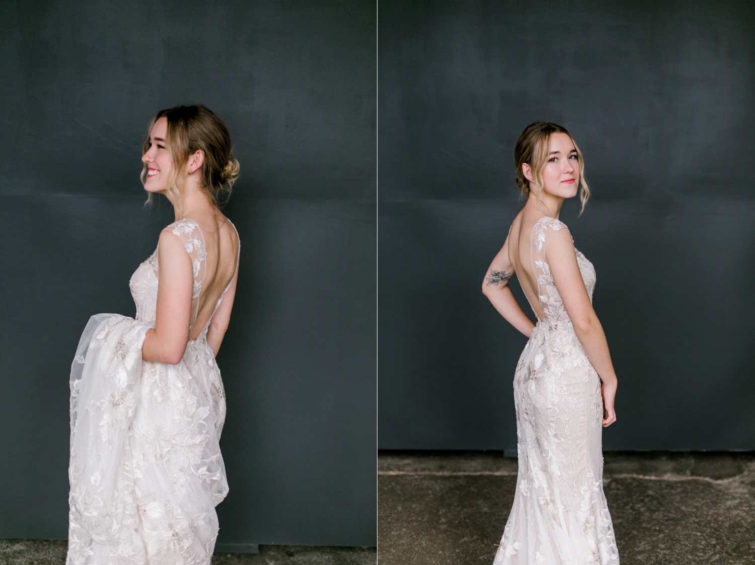 Kami | a industrial, editorial, studio bridal session at The Darkroom Fort Worth by North Texas Wedding Photographer Rachel Meagan Photography | 34
