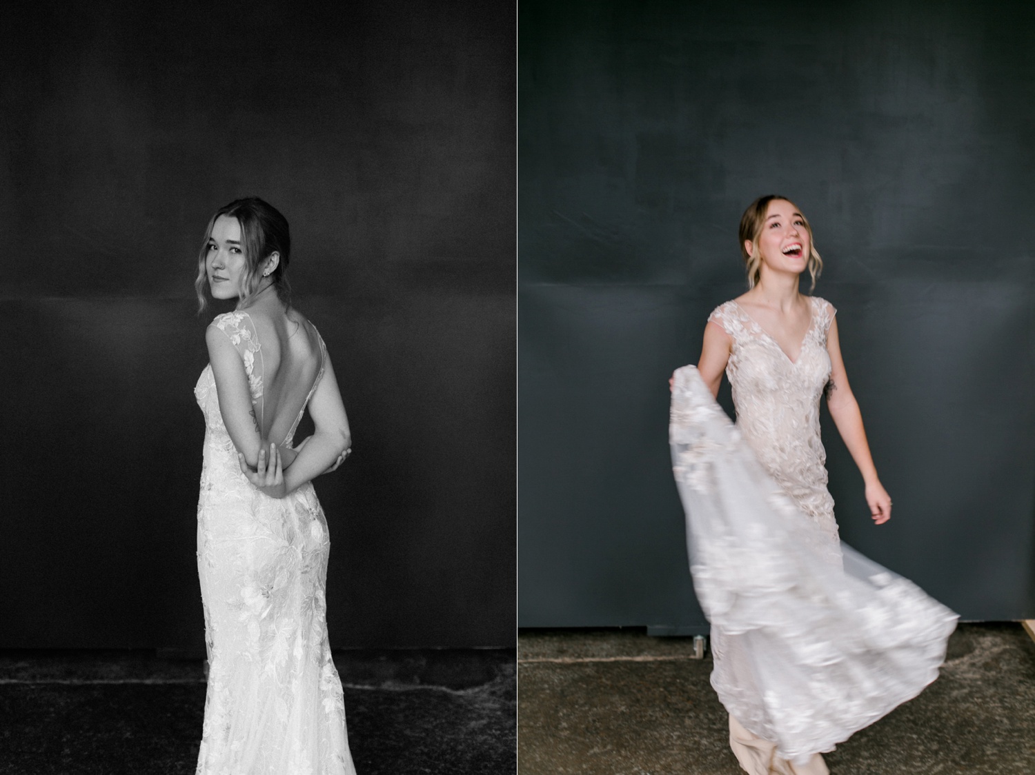 Kami | a industrial, editorial, studio bridal session at The Darkroom Fort Worth by North Texas Wedding Photographer Rachel Meagan Photography | 40