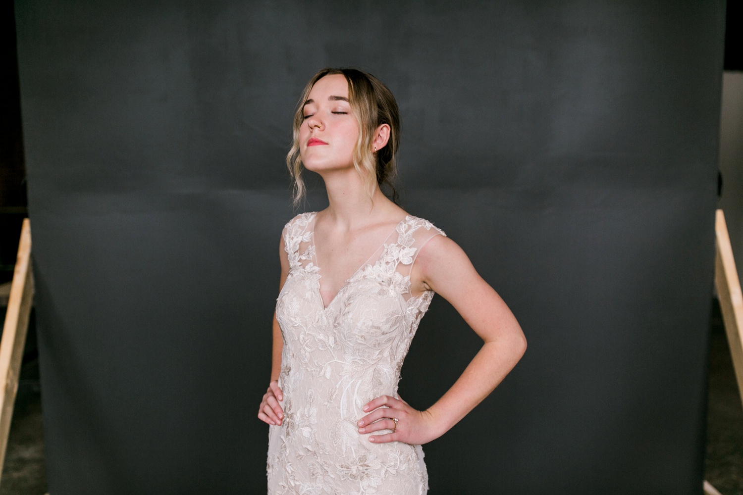 Kami | a industrial, editorial, studio bridal session at The Darkroom Fort Worth by North Texas Wedding Photographer Rachel Meagan Photography | 46