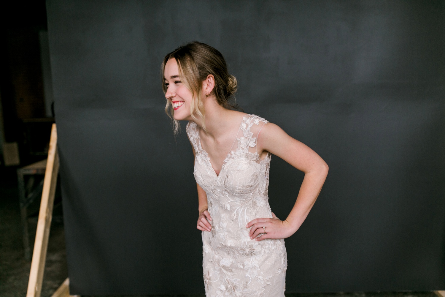 Kami | a industrial, editorial, studio bridal session at The Darkroom Fort Worth by North Texas Wedding Photographer Rachel Meagan Photography | 48