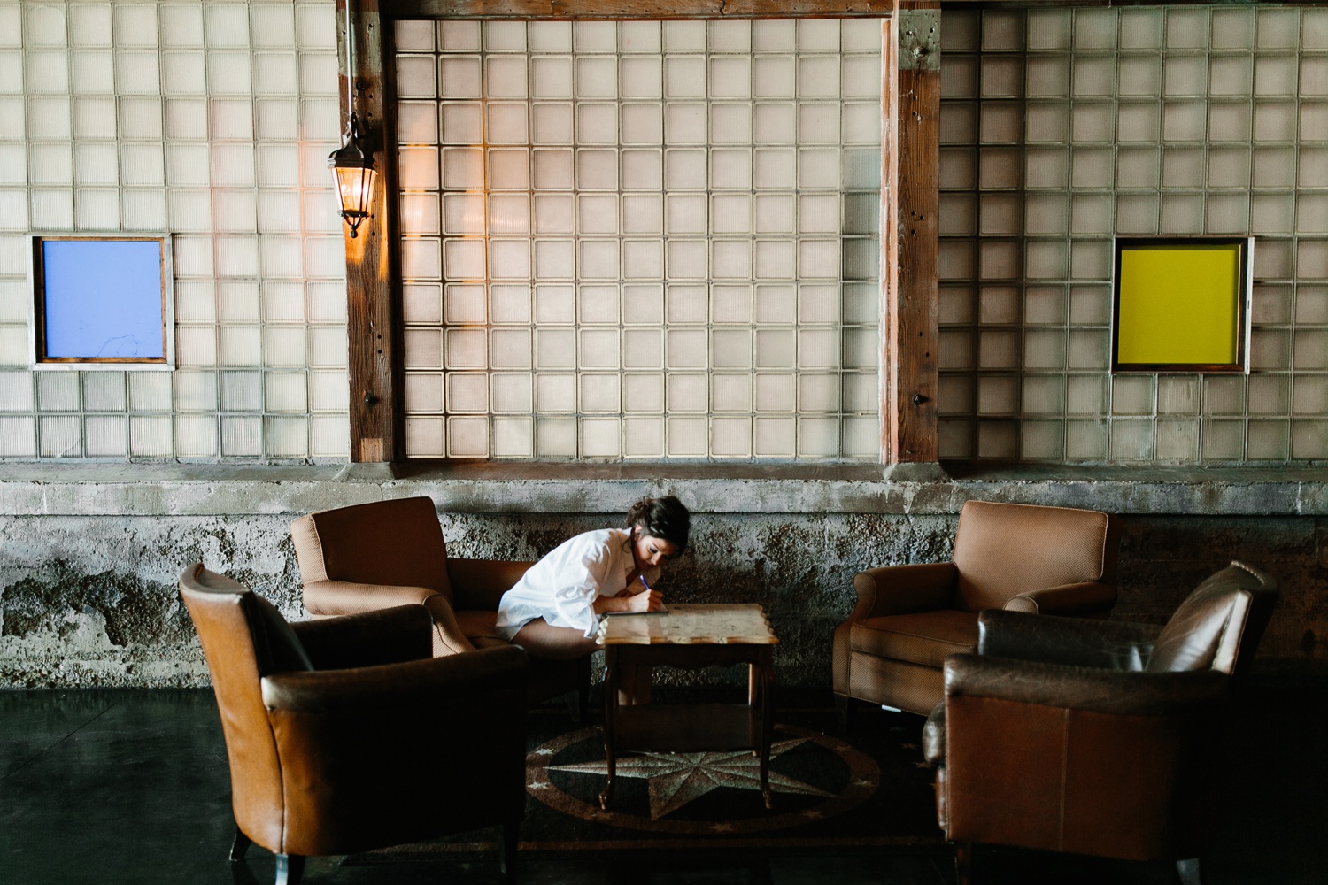 Virginia + Kory | emotional, industrial style wedding with dusty blue, ivory, and gold accents at the Mckinney Cotton Mill by North Texas Wedding Photographer Rachel Meagan Photography | 01