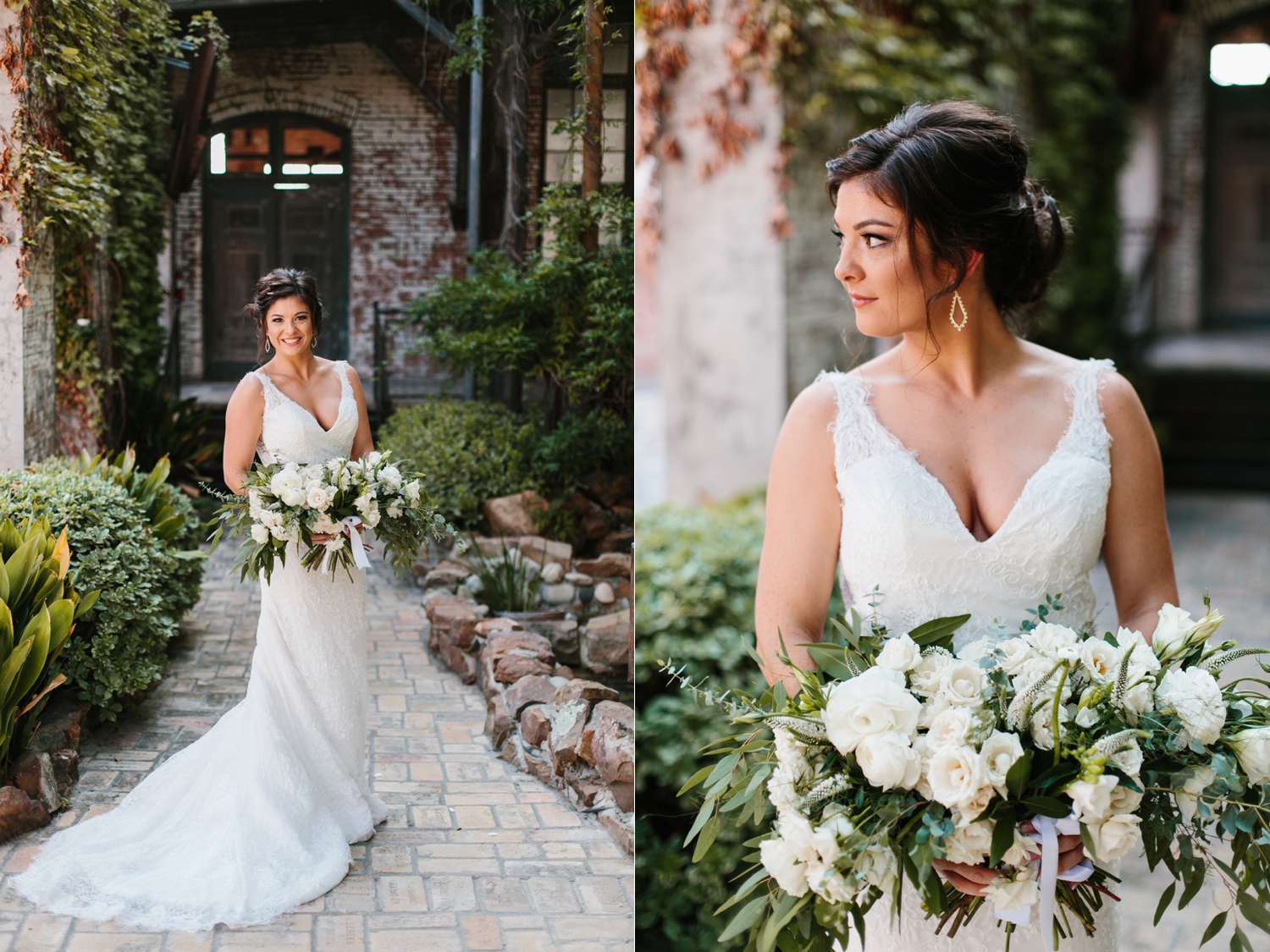 Virginia + Kory | emotional, industrial style wedding with dusty blue, ivory, and gold accents at the Mckinney Cotton Mill by North Texas Wedding Photographer Rachel Meagan Photography | 020