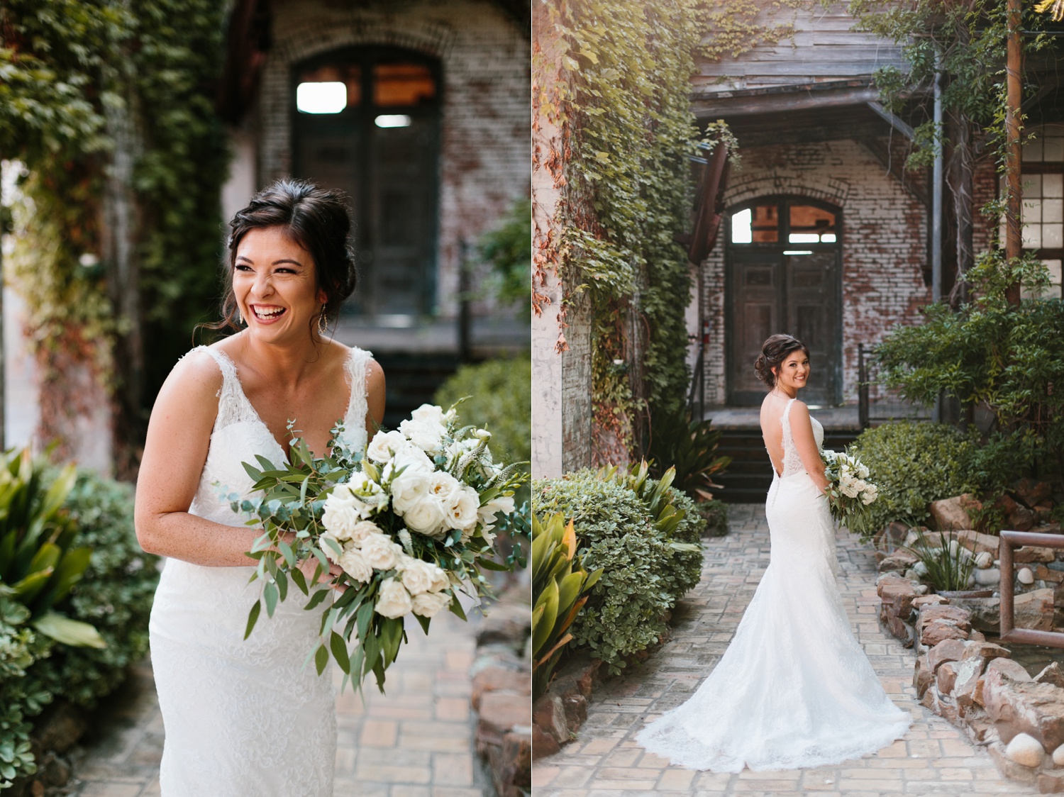 Virginia + Kory | emotional, industrial style wedding with dusty blue, ivory, and gold accents at the Mckinney Cotton Mill by North Texas Wedding Photographer Rachel Meagan Photography | 023