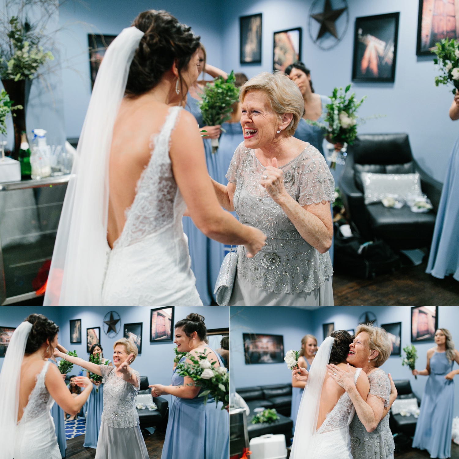 Virginia + Kory | emotional, industrial style wedding with dusty blue, ivory, and gold accents at the Mckinney Cotton Mill by North Texas Wedding Photographer Rachel Meagan Photography | 031