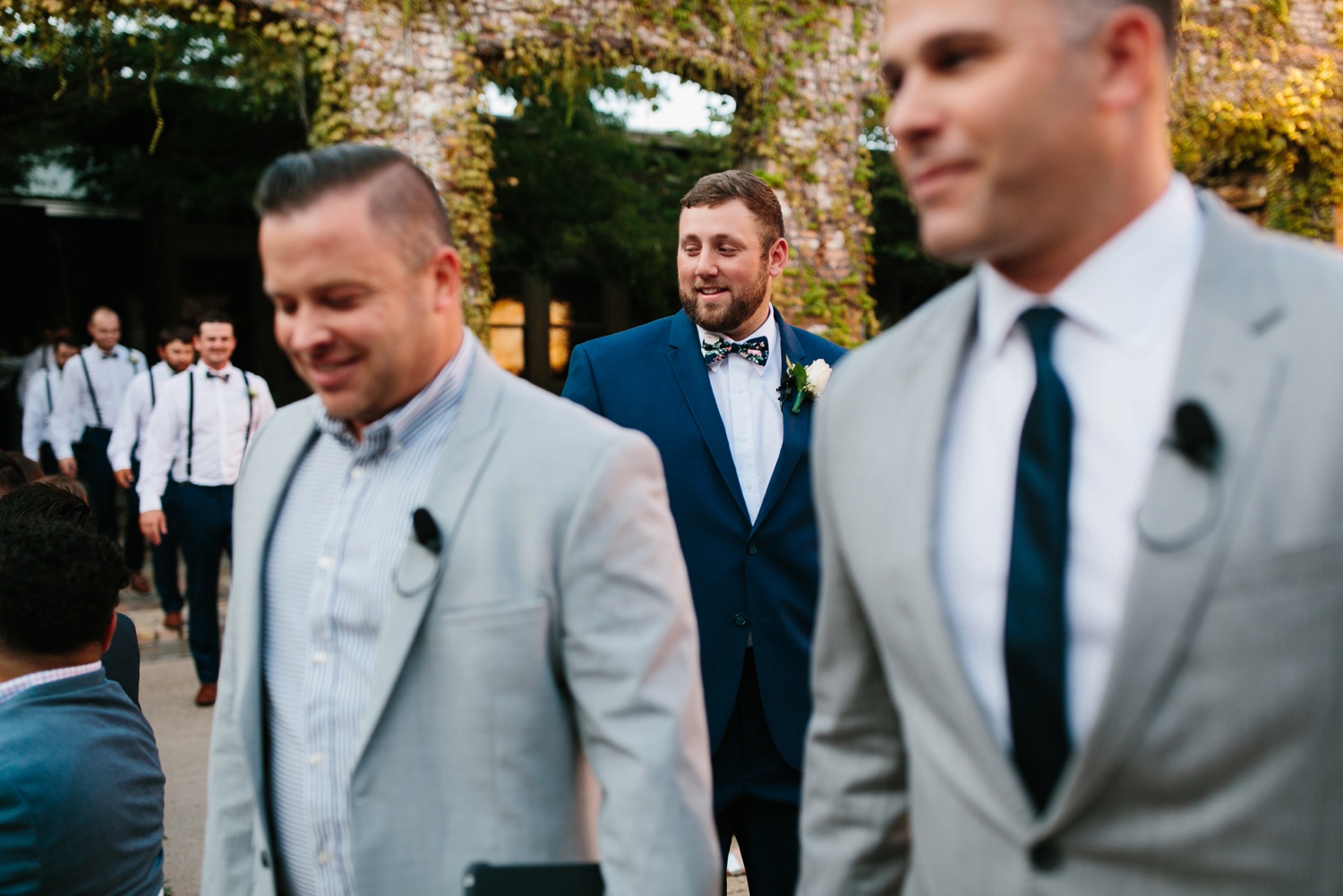Virginia + Kory | emotional, industrial style wedding with dusty blue, ivory, and gold accents at the Mckinney Cotton Mill by North Texas Wedding Photographer Rachel Meagan Photography | 037