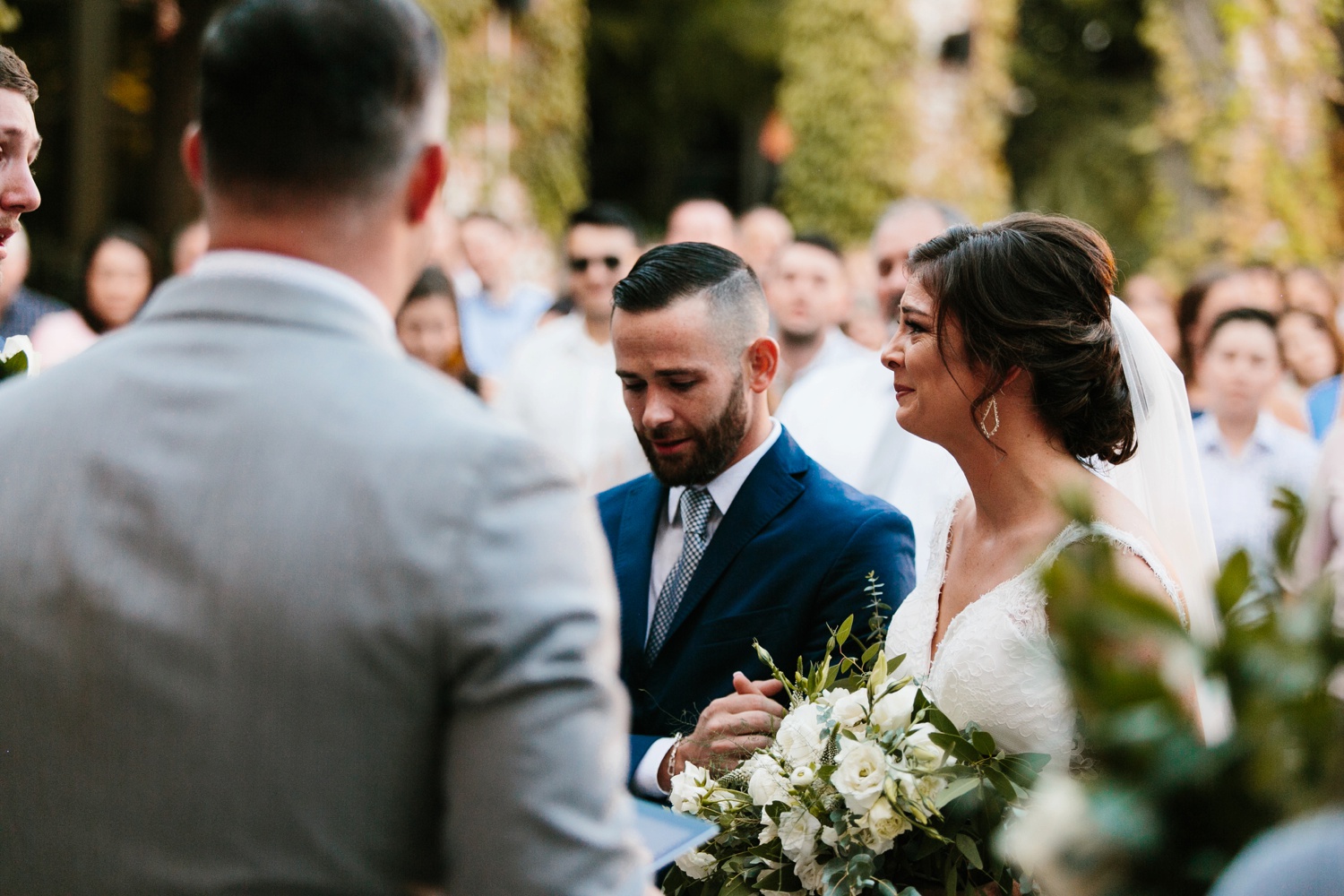 Virginia + Kory | emotional, industrial style wedding with dusty blue, ivory, and gold accents at the Mckinney Cotton Mill by North Texas Wedding Photographer Rachel Meagan Photography | 052