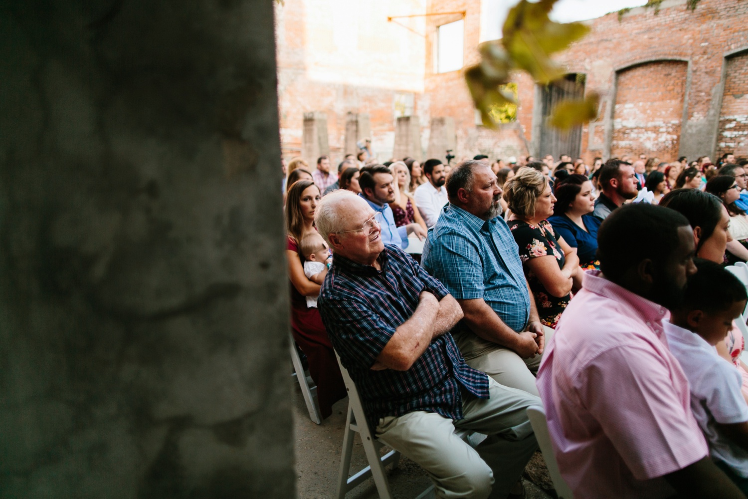 Virginia + Kory | emotional, industrial style wedding with dusty blue, ivory, and gold accents at the Mckinney Cotton Mill by North Texas Wedding Photographer Rachel Meagan Photography | 063