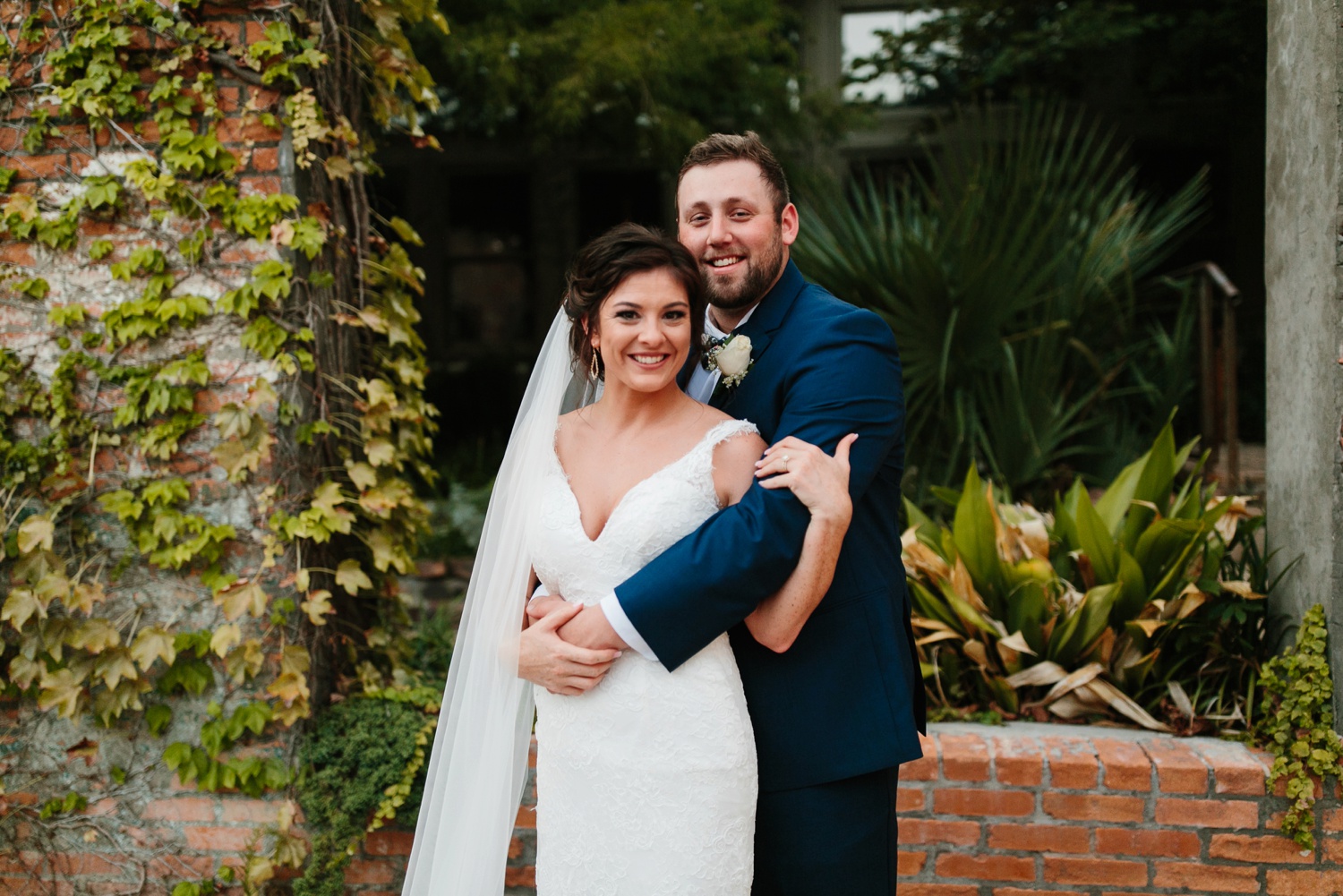 Virginia + Kory | emotional, industrial style wedding with dusty blue, ivory, and gold accents at the Mckinney Cotton Mill by North Texas Wedding Photographer Rachel Meagan Photography | 087