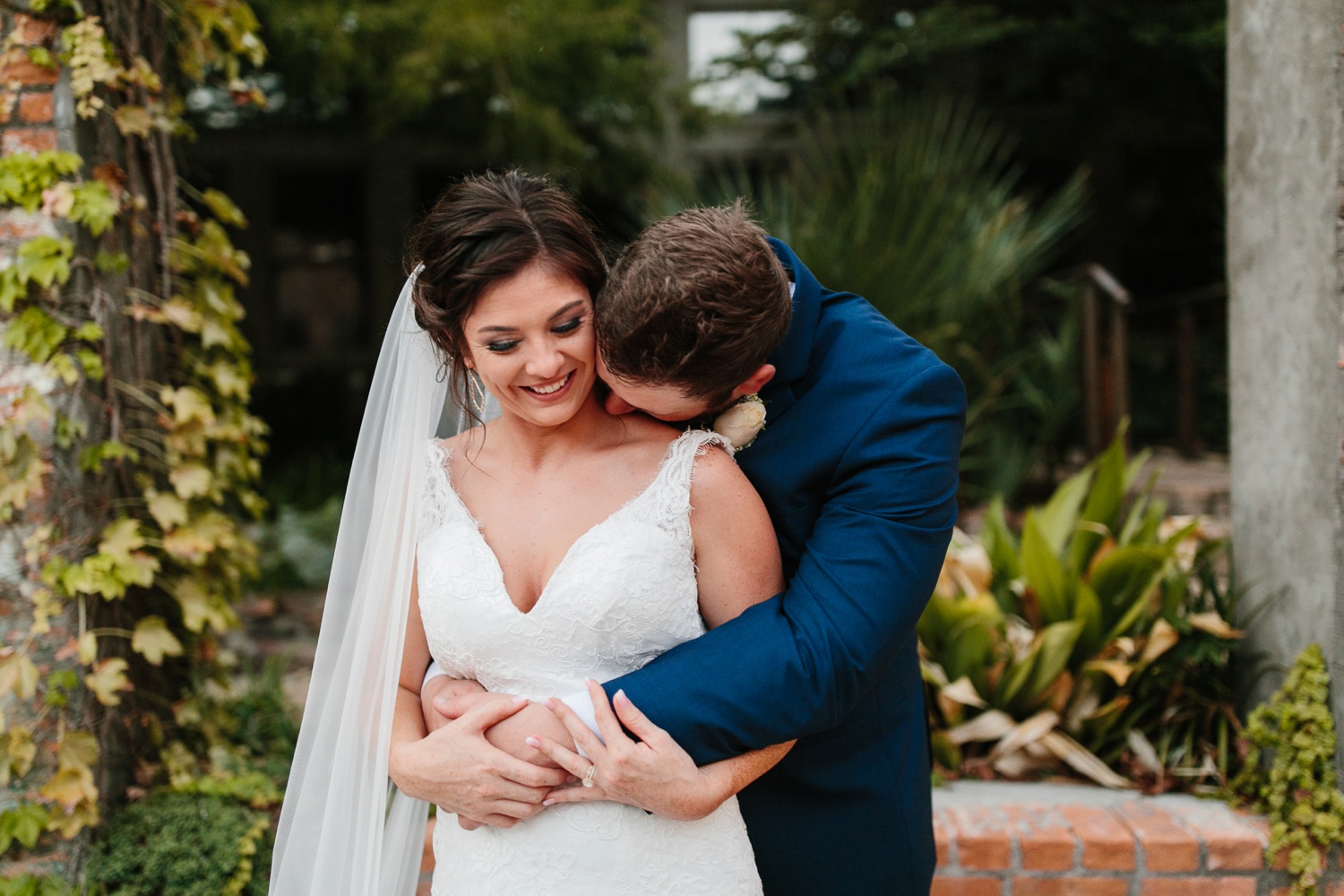 Virginia + Kory | emotional, industrial style wedding with dusty blue, ivory, and gold accents at the Mckinney Cotton Mill by North Texas Wedding Photographer Rachel Meagan Photography | 089