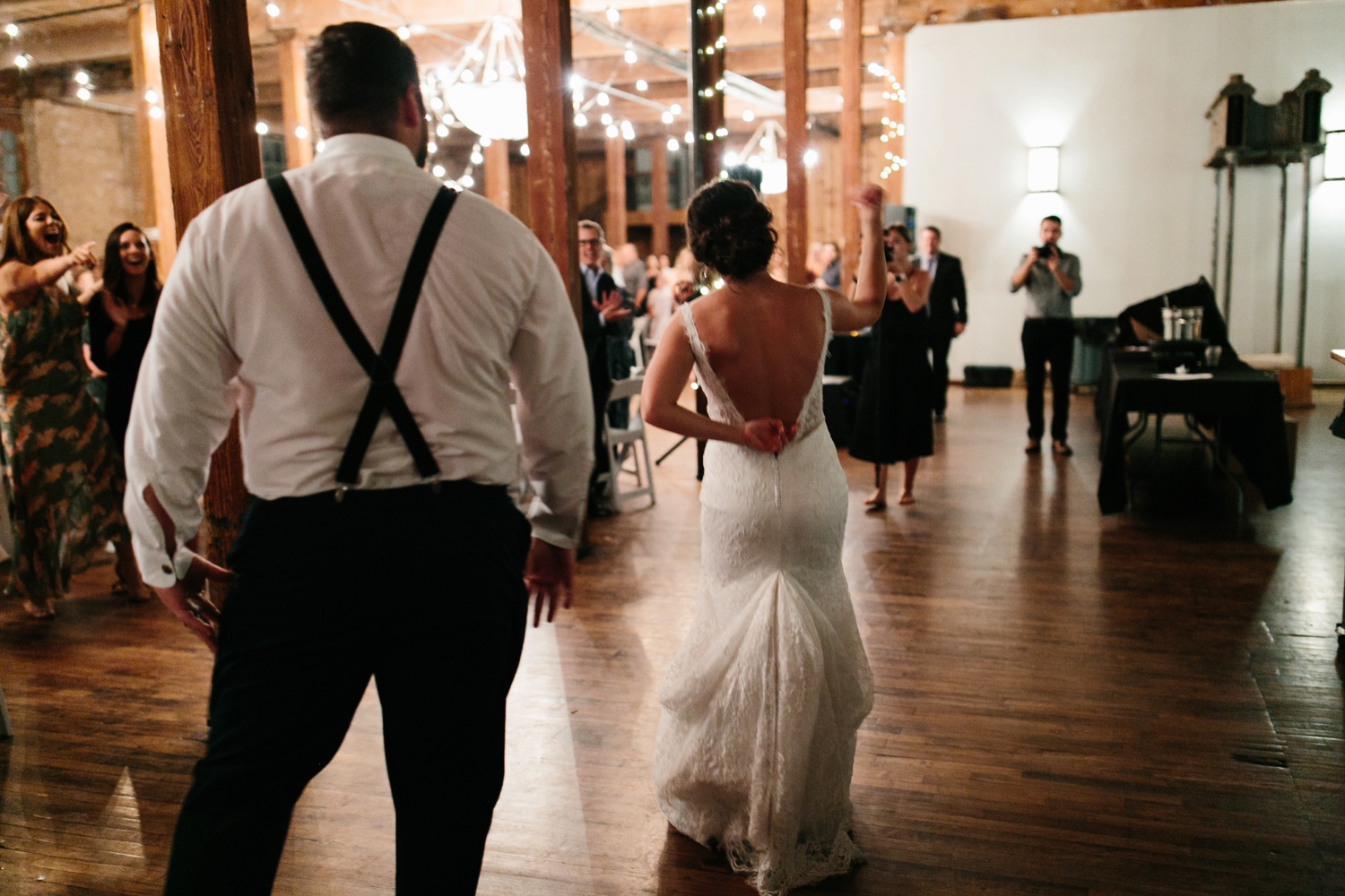 Virginia + Kory | emotional, industrial style wedding with dusty blue, ivory, and gold accents at the Mckinney Cotton Mill by North Texas Wedding Photographer Rachel Meagan Photography | 102