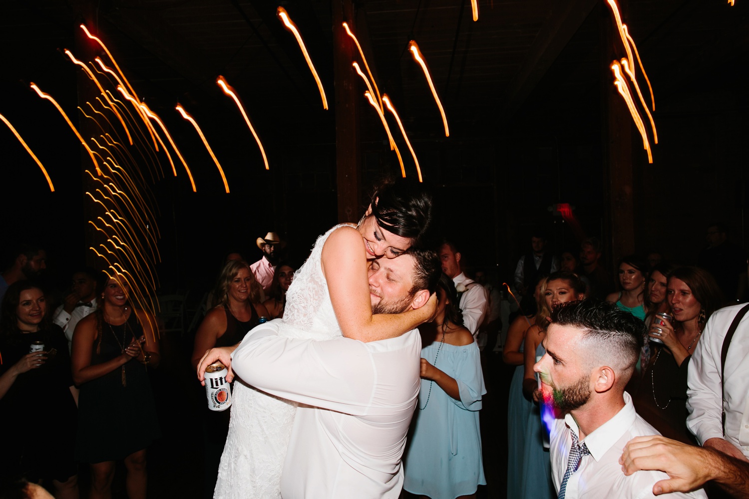 Virginia + Kory | emotional, industrial style wedding with dusty blue, ivory, and gold accents at the Mckinney Cotton Mill by North Texas Wedding Photographer Rachel Meagan Photography | 133