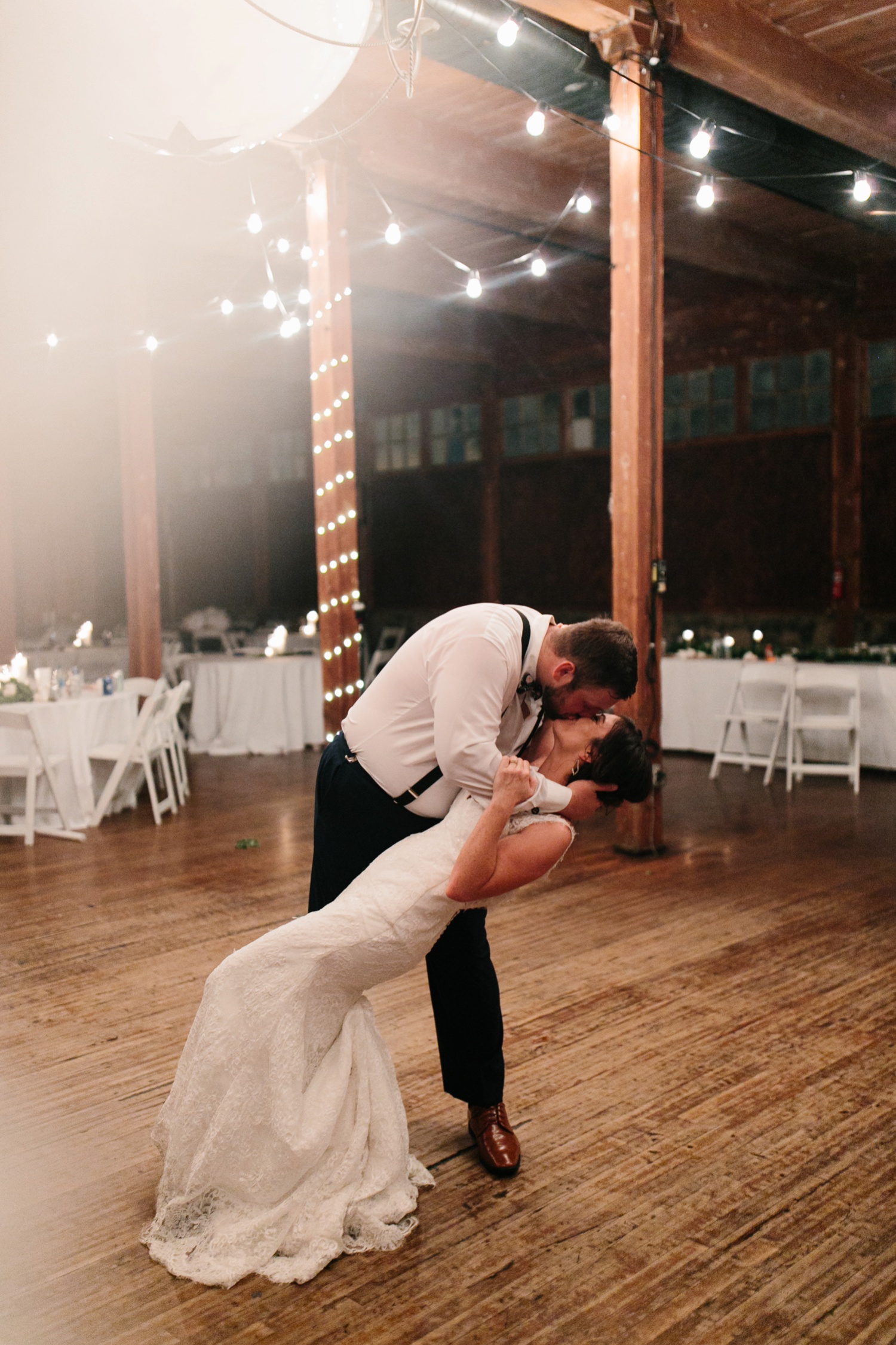 Virginia + Kory | emotional, industrial style wedding with dusty blue, ivory, and gold accents at the Mckinney Cotton Mill by North Texas Wedding Photographer Rachel Meagan Photography | 137