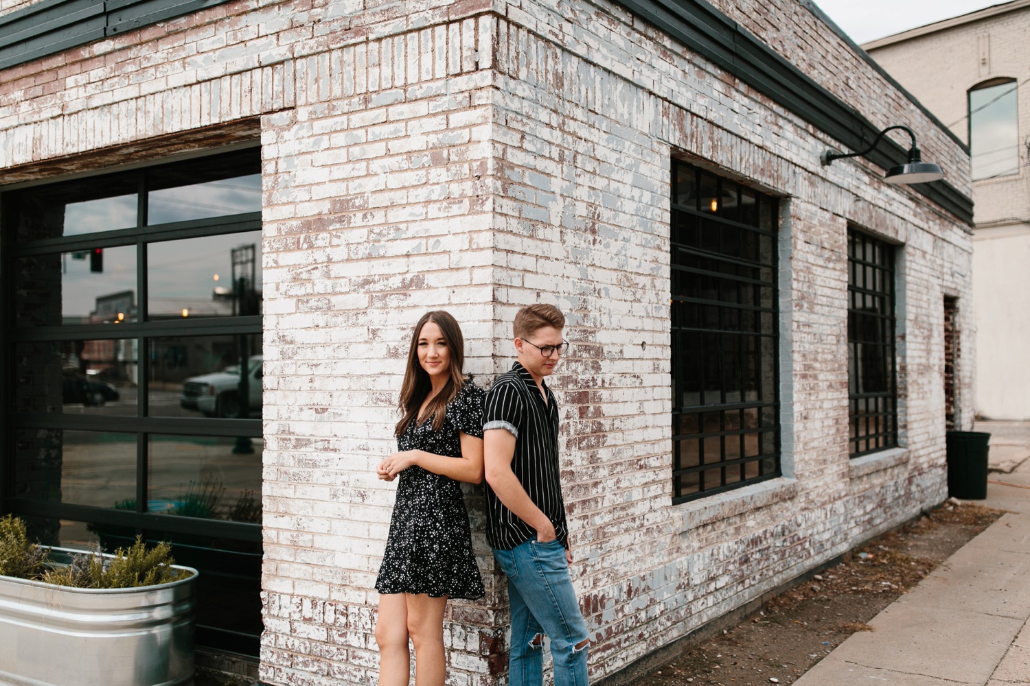 Annie + Max | cozy coffee shop, dowtown Fort Smith, Hawksbill Crag stylish engagement session in the Ozark National Forest by Destination Wedding Photographer Rachel Meagan Photography | 018