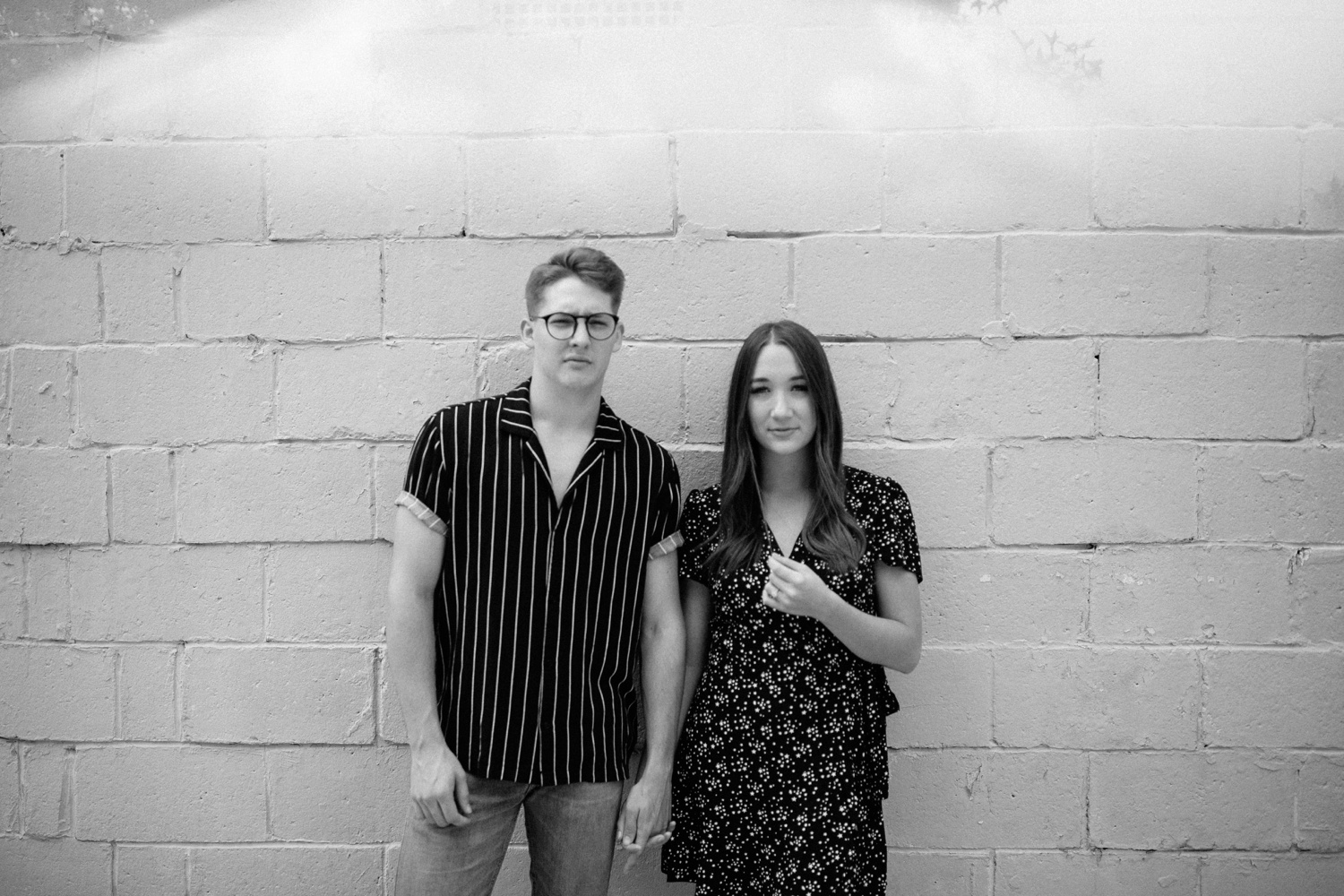 Annie + Max | cozy coffee shop, dowtown Fort Smith, Hawksbill Crag stylish engagement session in the Ozark National Forest by Destination Wedding Photographer Rachel Meagan Photography | 034