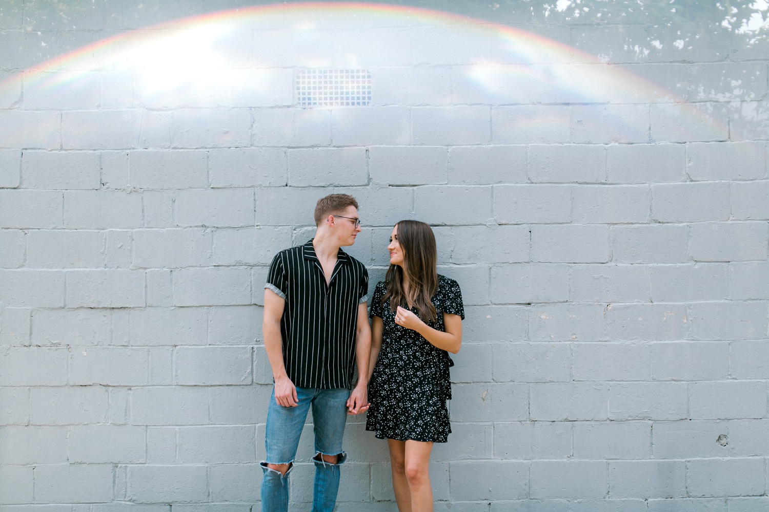 Annie + Max | cozy coffee shop, dowtown Fort Smith, Hawksbill Crag stylish engagement session in the Ozark National Forest by Destination Wedding Photographer Rachel Meagan Photography | 035