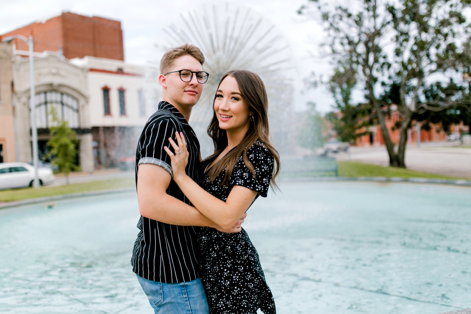 Annie + Max | cozy coffee shop, dowtown Fort Smith, Hawksbill Crag stylish engagement session in the Ozark National Forest by Destination Wedding Photographer Rachel Meagan Photography | 038
