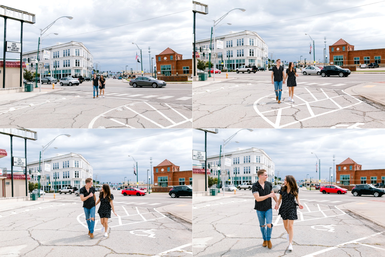 Annie + Max | cozy coffee shop, dowtown Fort Smith, Hawksbill Crag stylish engagement session in the Ozark National Forest by Destination Wedding Photographer Rachel Meagan Photography | 046
