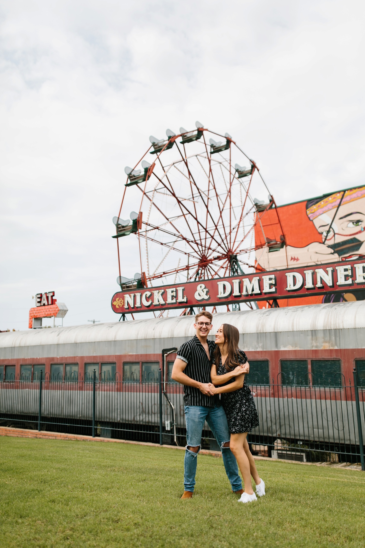 Annie + Max | cozy coffee shop, dowtown Fort Smith, Hawksbill Crag stylish engagement session in the Ozark National Forest by Destination Wedding Photographer Rachel Meagan Photography | 060