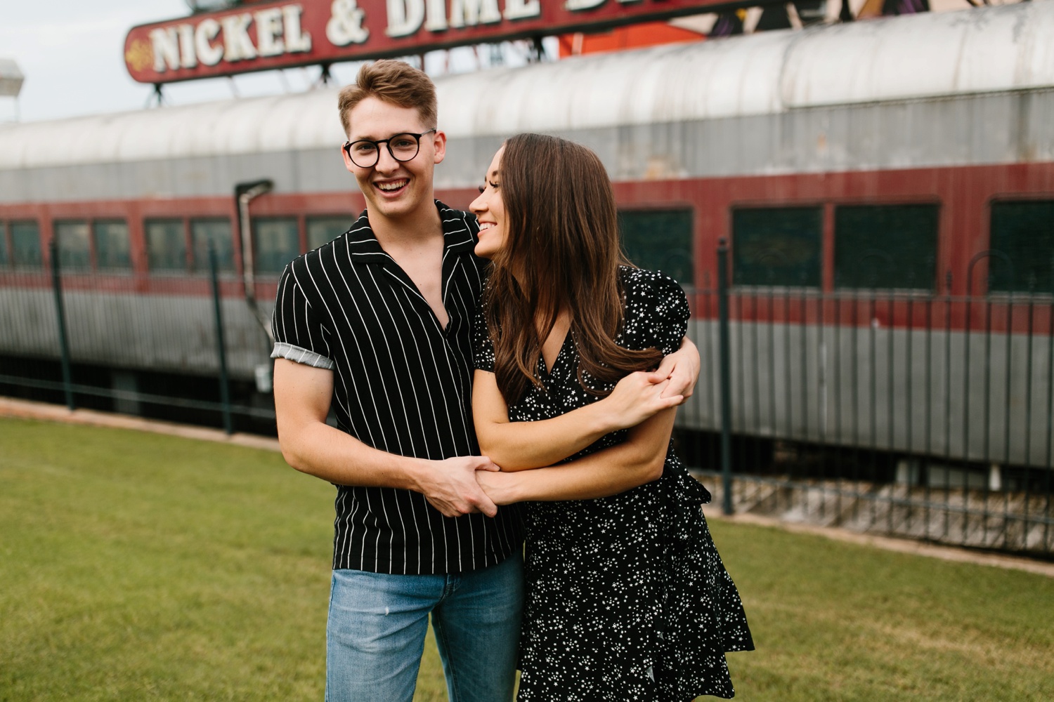 Annie + Max | cozy coffee shop, dowtown Fort Smith, Hawksbill Crag stylish engagement session in the Ozark National Forest by Destination Wedding Photographer Rachel Meagan Photography | 063