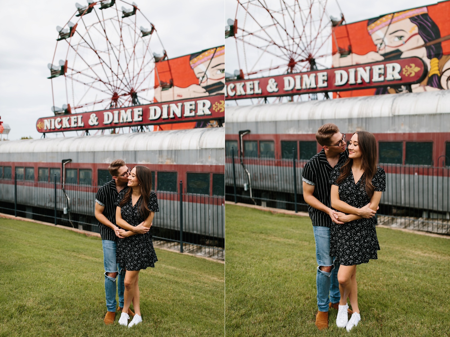 Annie + Max | cozy coffee shop, dowtown Fort Smith, Hawksbill Crag stylish engagement session in the Ozark National Forest by Destination Wedding Photographer Rachel Meagan Photography | 067