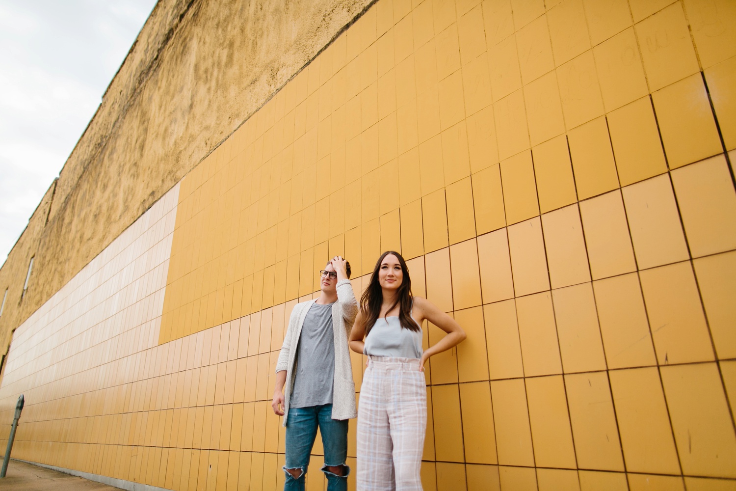 Annie + Max | cozy coffee shop, dowtown Fort Smith, Hawksbill Crag stylish engagement session in the Ozark National Forest by Destination Wedding Photographer Rachel Meagan Photography | 082