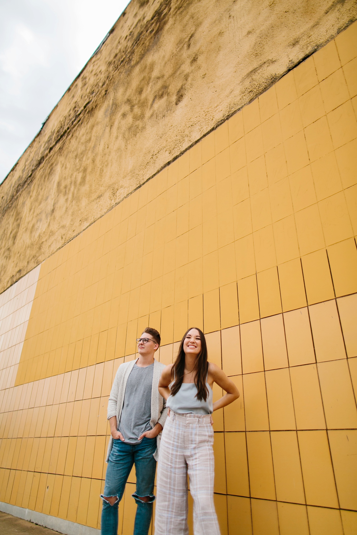 Annie + Max | cozy coffee shop, dowtown Fort Smith, Hawksbill Crag stylish engagement session in the Ozark National Forest by Destination Wedding Photographer Rachel Meagan Photography | 083
