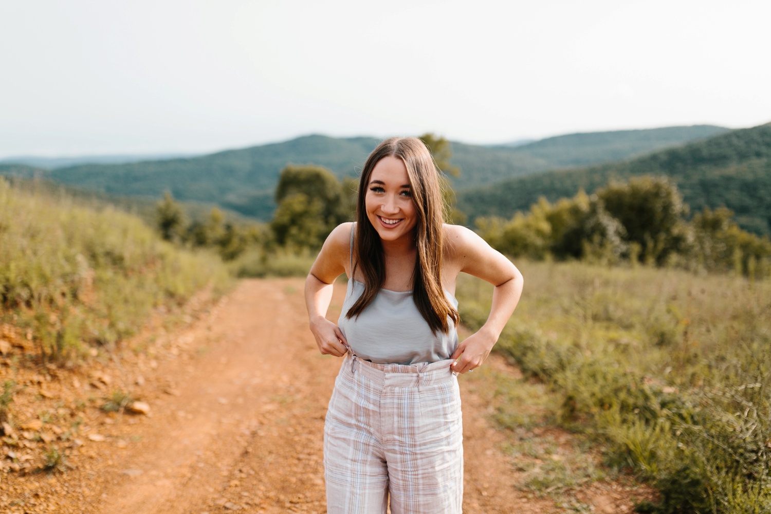 Annie + Max | cozy coffee shop, dowtown Fort Smith, Hawksbill Crag stylish engagement session in the Ozark National Forest by Destination Wedding Photographer Rachel Meagan Photography | 092