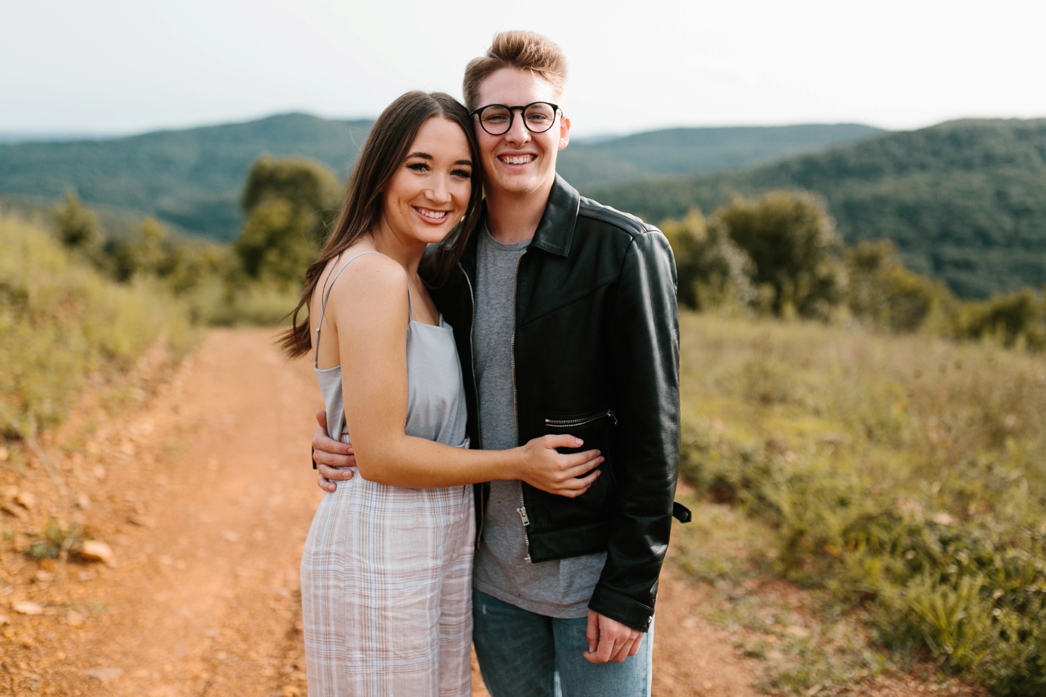 Annie + Max | cozy coffee shop, dowtown Fort Smith, Hawksbill Crag stylish engagement session in the Ozark National Forest by Destination Wedding Photographer Rachel Meagan Photography | 101
