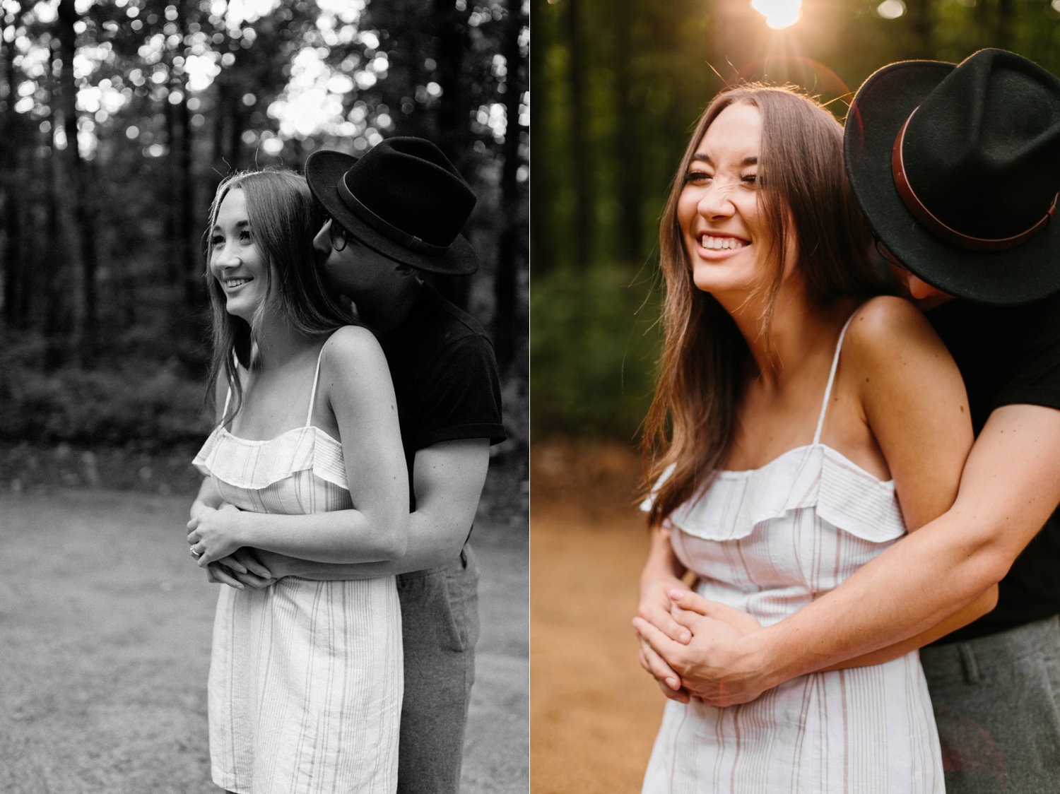 Annie + Max | cozy coffee shop, dowtown Fort Smith, Hawksbill Crag stylish engagement session in the Ozark National Forest by Destination Wedding Photographer Rachel Meagan Photography | 117